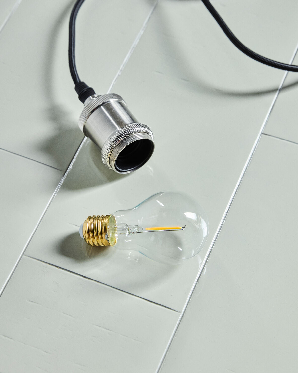 E27 LED-Lampe, Replacement bulb, for HDLight 264010131, Klar in Klar präsentiert im Onlineshop von KAQTU Design AG. Kabel / Lampenfassung ist von House Doctor