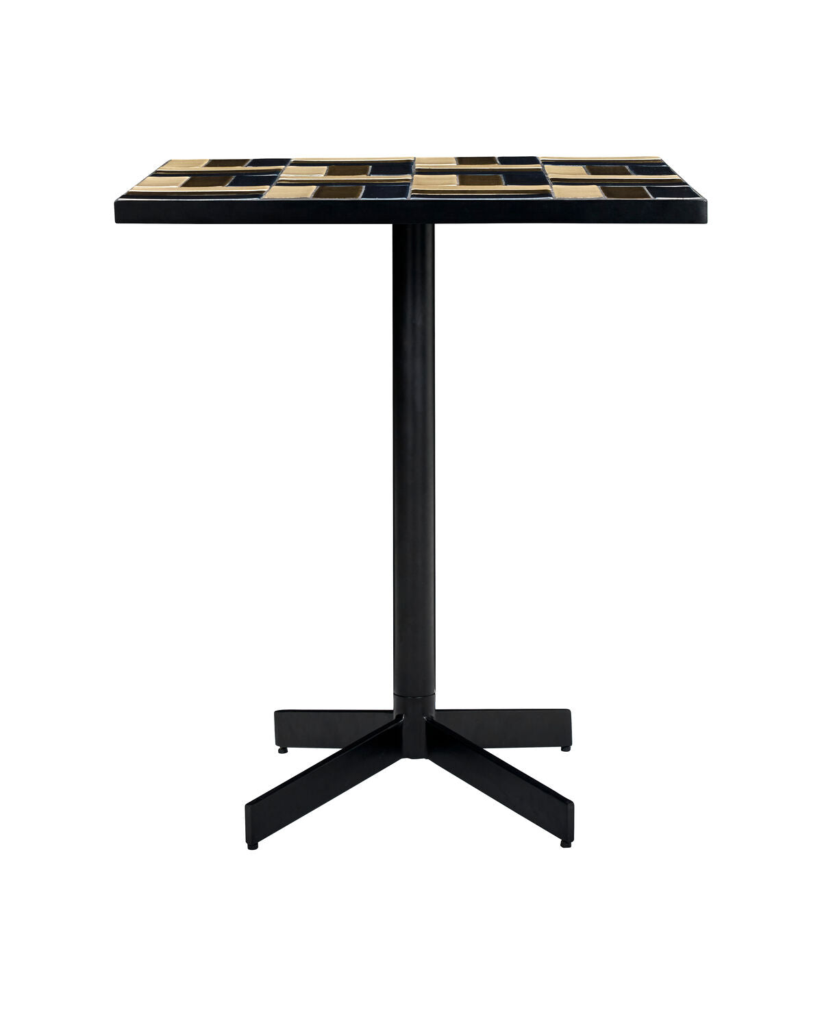 Café-Tisch, HDGeometric, Braun;Blau in Braun, Blau präsentiert im Onlineshop von KAQTU Design AG. Esstisch ist von House Doctor