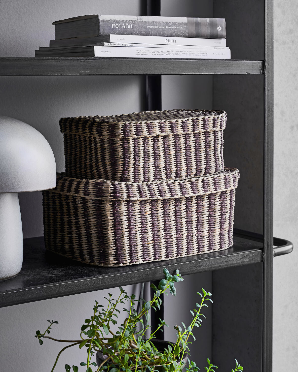 Box, HDShoo, Braune Streifen in Braune Streifen präsentiert im Onlineshop von KAQTU Design AG. Aufbewahrungskorb ist von House Doctor