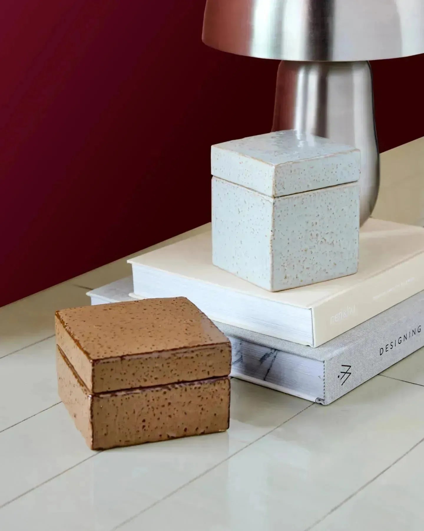 Aufbewahrungsschachteln, HDTreasure, Braun;Hellblau in Braun, Hellblau präsentiert im Onlineshop von KAQTU Design AG. Aufbewahrungsbehälter ist von House Doctor