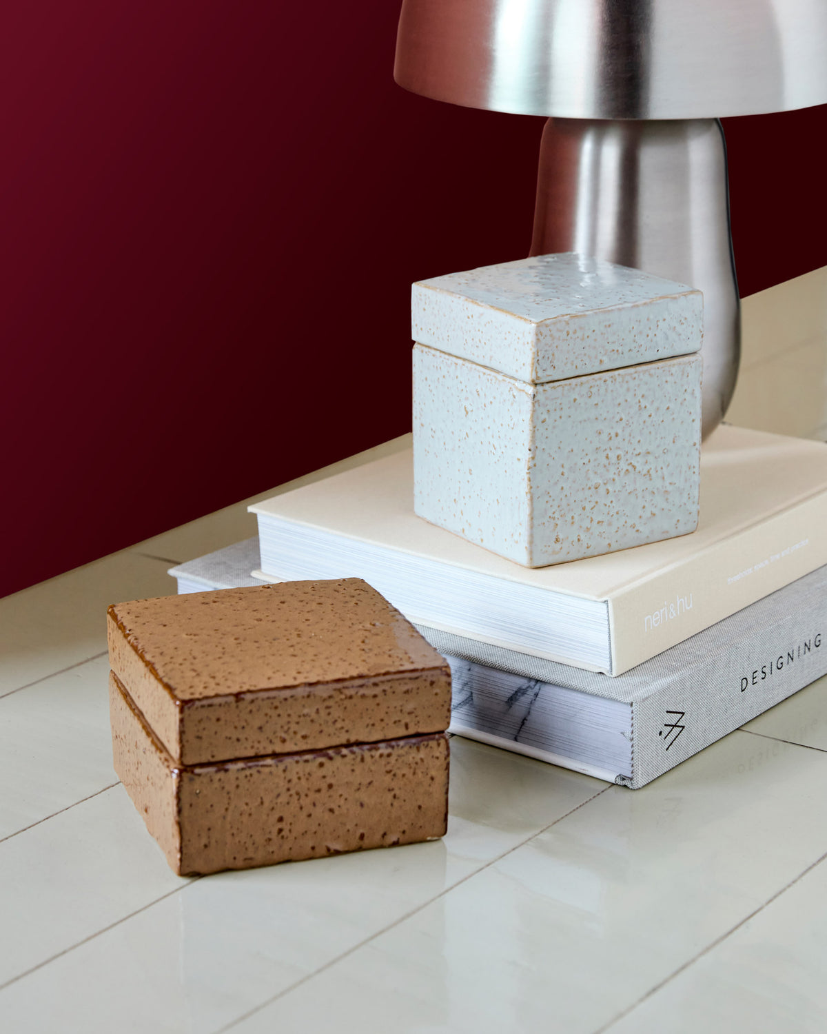 Aufbewahrungsschachteln, HDTreasure, Braun;Hellblau in Braun, Hellblau präsentiert im Onlineshop von KAQTU Design AG. Aufbewahrungskisten ist von House Doctor