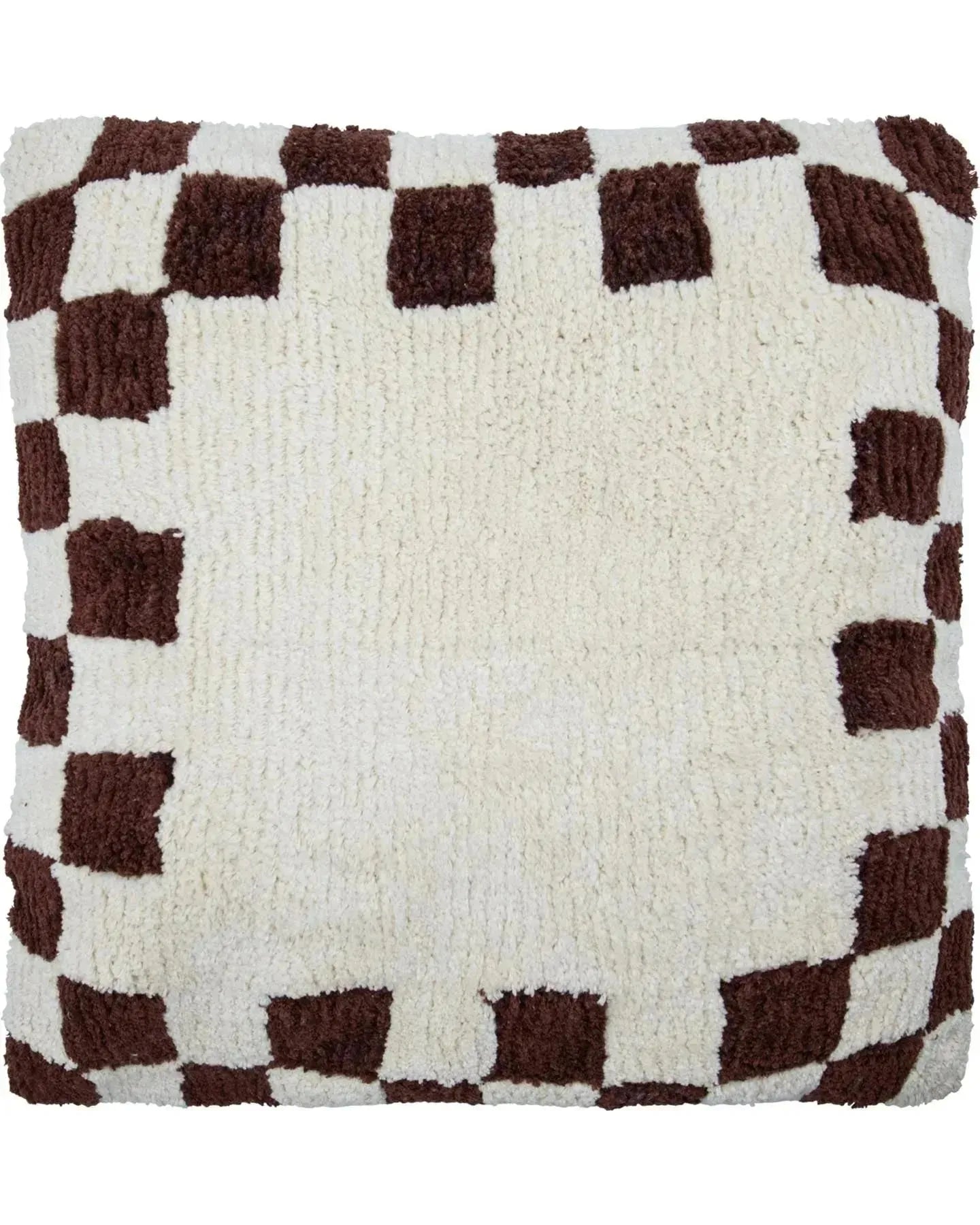 Kissenbezug, HDChess, Braun;Off-White in Braun, Off-White präsentiert im Onlineshop von KAQTU Design AG. Deko Kissenbezug ist von House Doctor