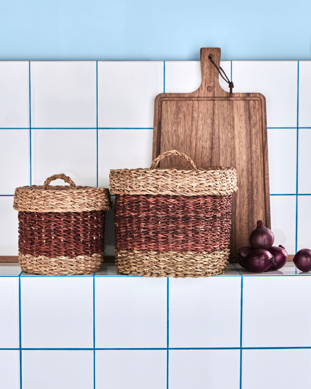 Aufbewahrungskörbe, HDRangi, Braun in Braun präsentiert im Onlineshop von KAQTU Design AG. Aufbewahrungskorb ist von House Doctor