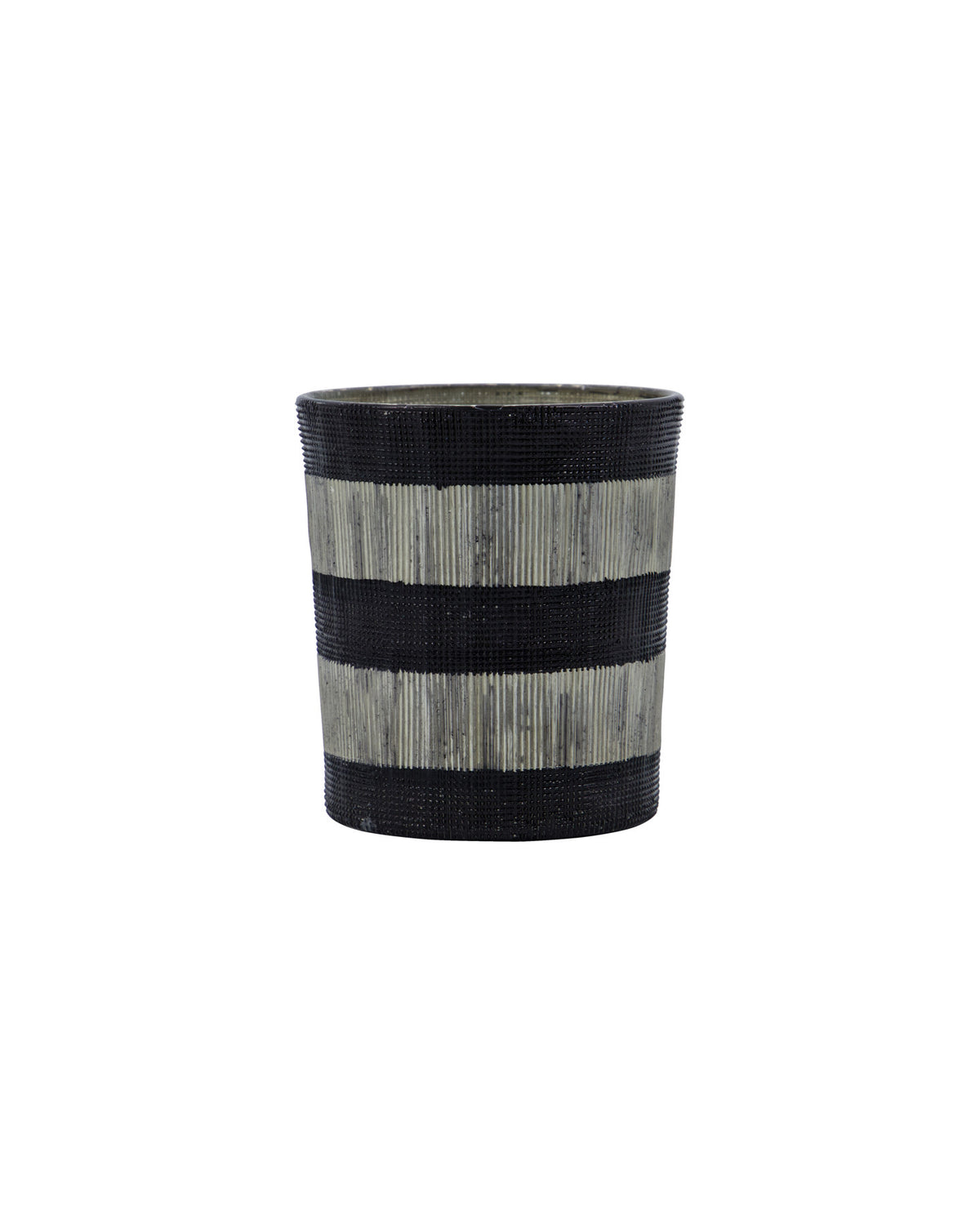 Teelichthalter, HDStripe, Schwarz,Off-White in Schwarz, Off-White präsentiert im Onlineshop von KAQTU Design AG. Kerzenständer ist von House Doctor