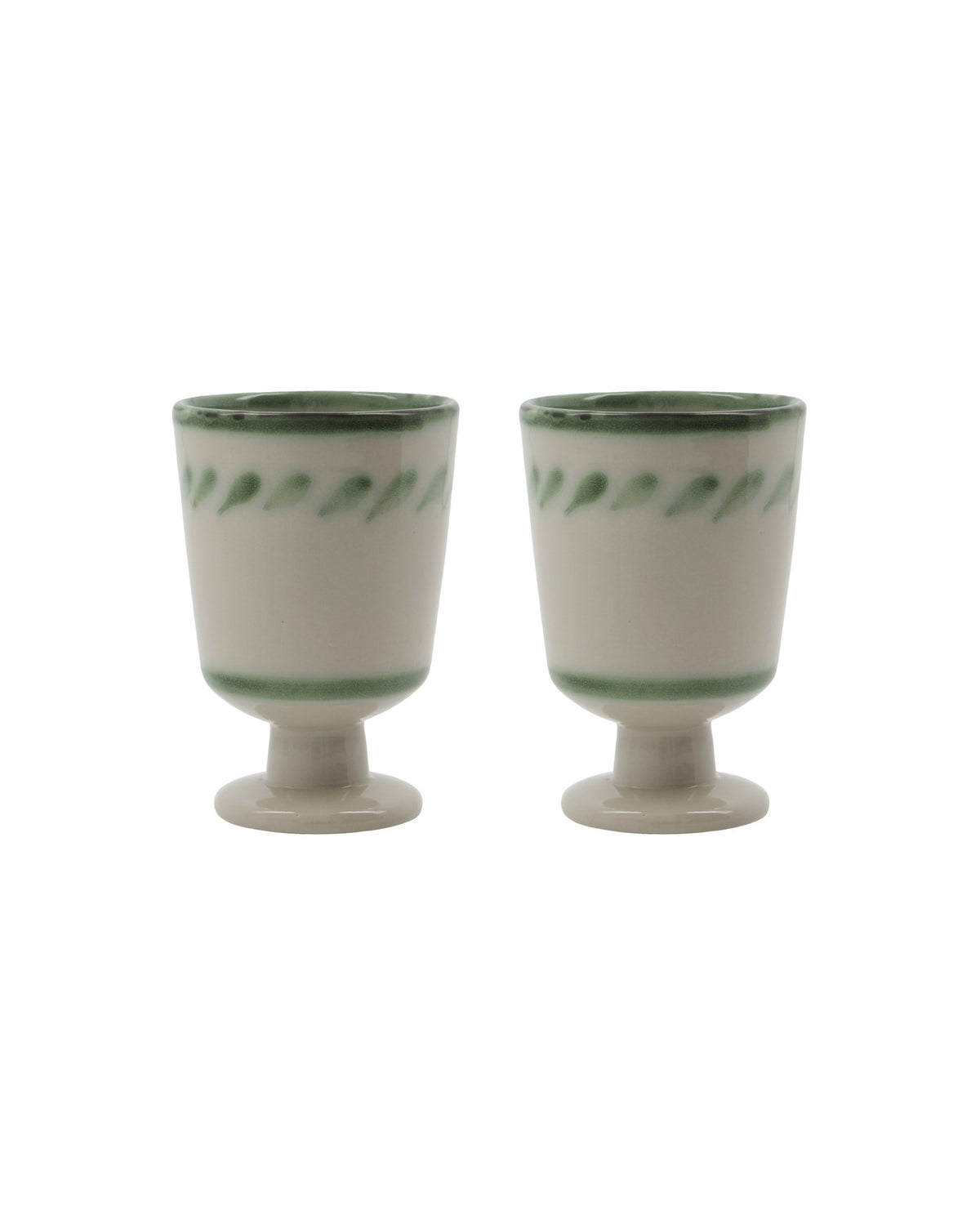 Tasse, HDDiva, Off-White,Grün in Off-White, Grün präsentiert im Onlineshop von KAQTU Design AG. Kanne ist von House Doctor