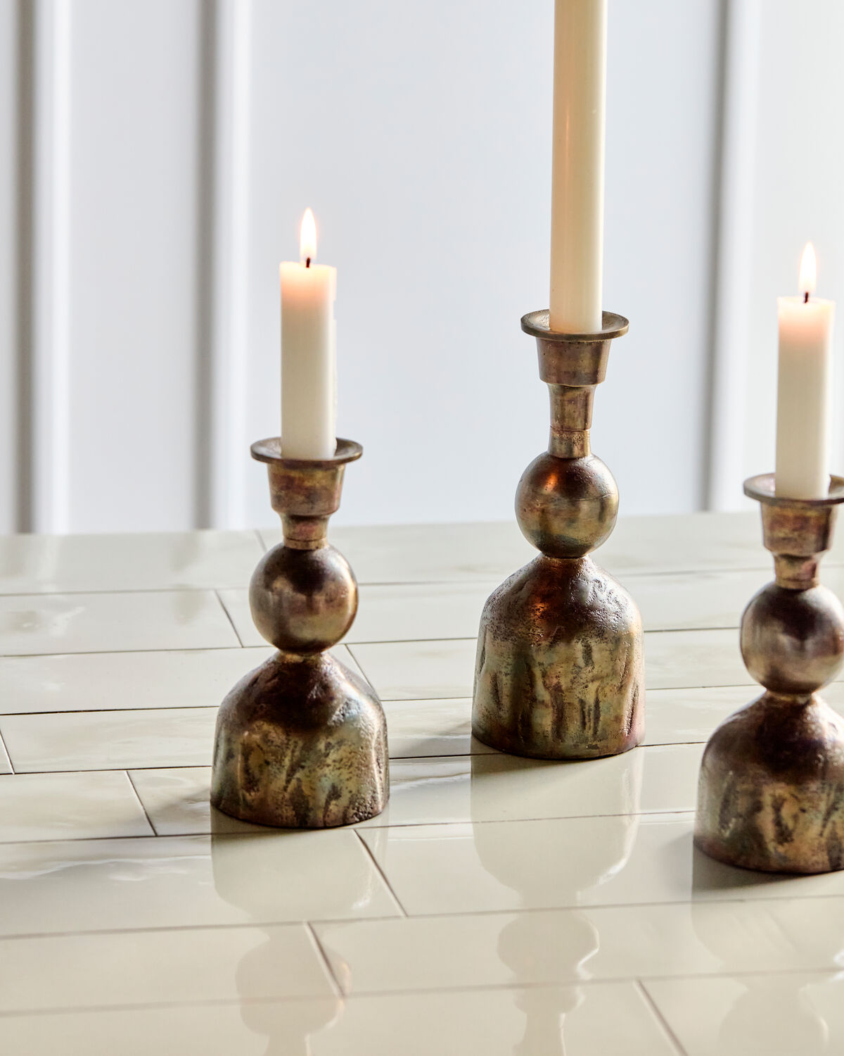 Kerzenständer, HDCast, Antikes Messing in Antikes Messing präsentiert im Onlineshop von KAQTU Design AG. Kerzenständer ist von House Doctor