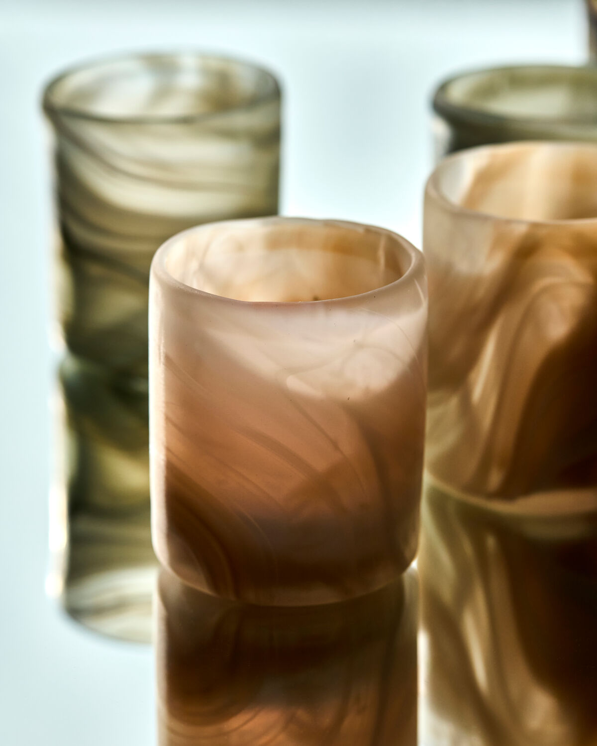 Teelichthalter, HDKae, Beige in Beige präsentiert im Onlineshop von KAQTU Design AG. Kerzenständer ist von House Doctor