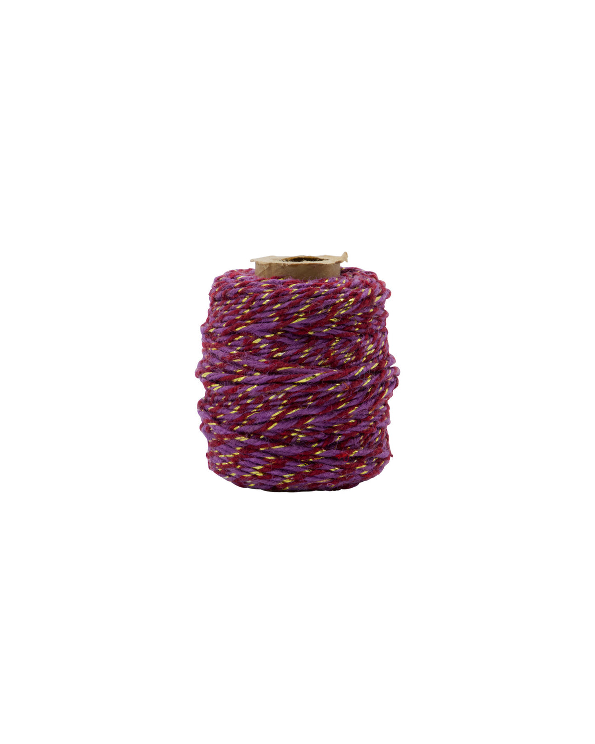Rolle Band HDRibbon in Lila mit goldenen Lurex-Fäden, aus Jute und Baumwolle
