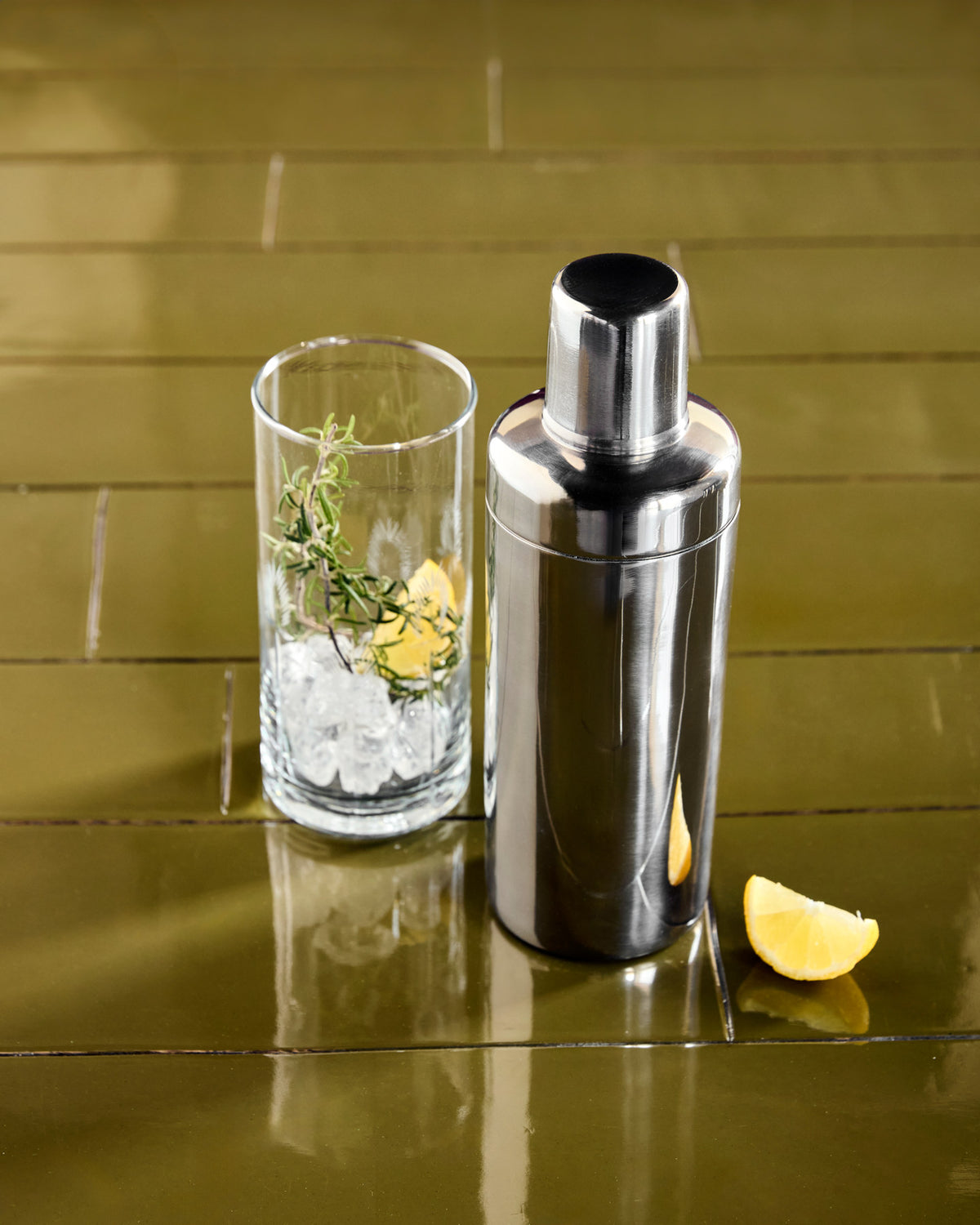 Mixbecher, HDKett, Silber-Finish in Silber-Finish präsentiert im Onlineshop von KAQTU Design AG. Shaker ist von House Doctor