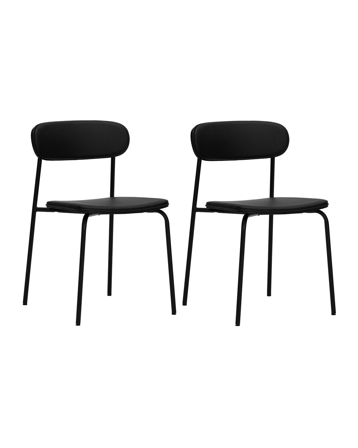 Stuhl, HDPova, Schwarz in Black präsentiert im Onlineshop von KAQTU Design AG. Stuhl ist von House Doctor