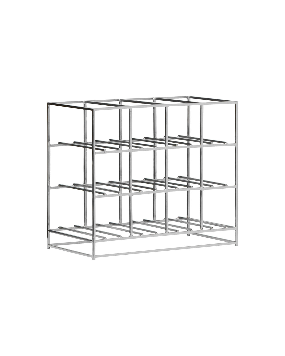 Weinregal, HD12, Silber-Finish in Silberfarben präsentiert im Onlineshop von KAQTU Design AG. Weinregal ist von House Doctor