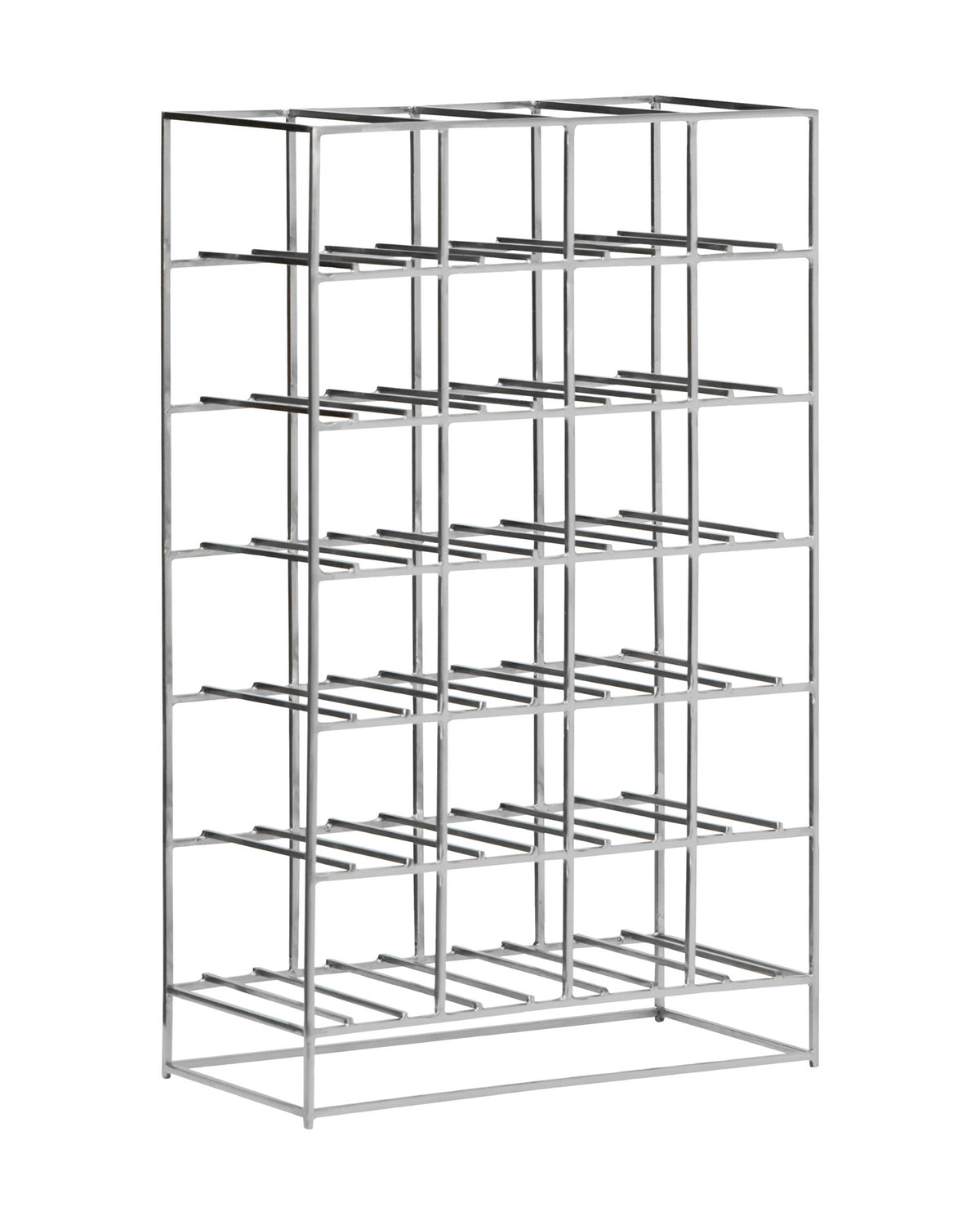 Offenes Weinregal HD24 in Silber-Finish aus Eisen von House Doctor