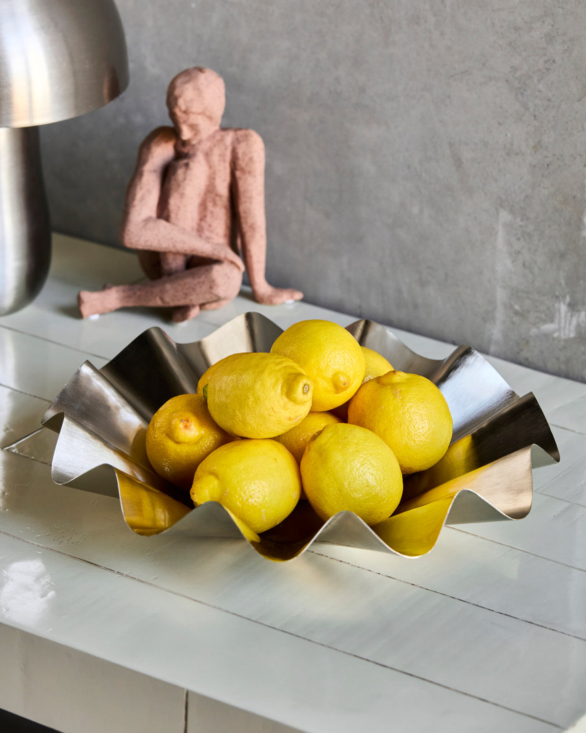 Schüssel, HDFlood, Gebürstetes Silber-Finish in Gebürstetes Silber-Finish präsentiert im Onlineshop von KAQTU Design AG. Vase ist von House Doctor