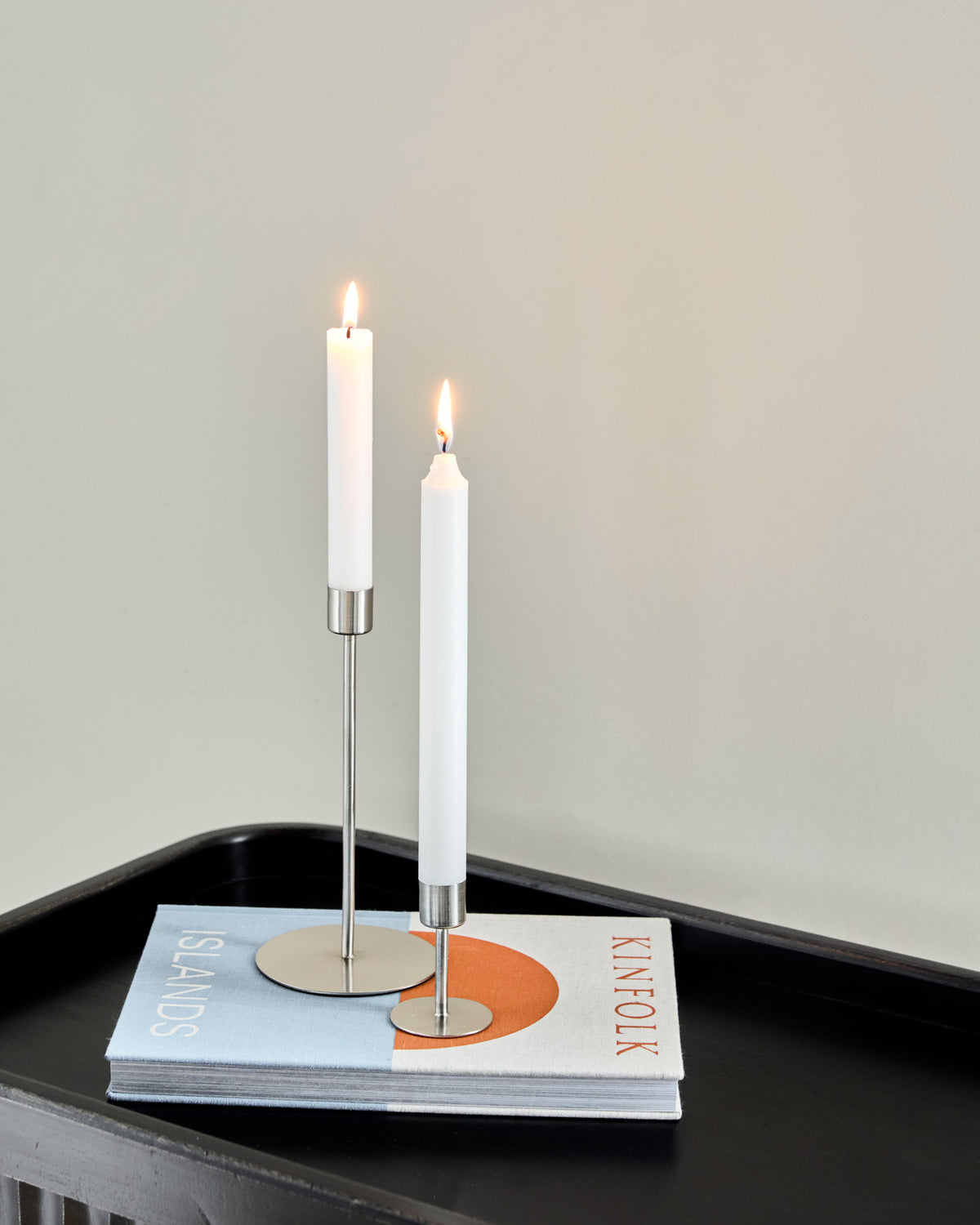 Kerzenständer, HDAnit, Silber-Finish in Silberfarben präsentiert im Onlineshop von KAQTU Design AG. Kerzenständer ist von House Doctor