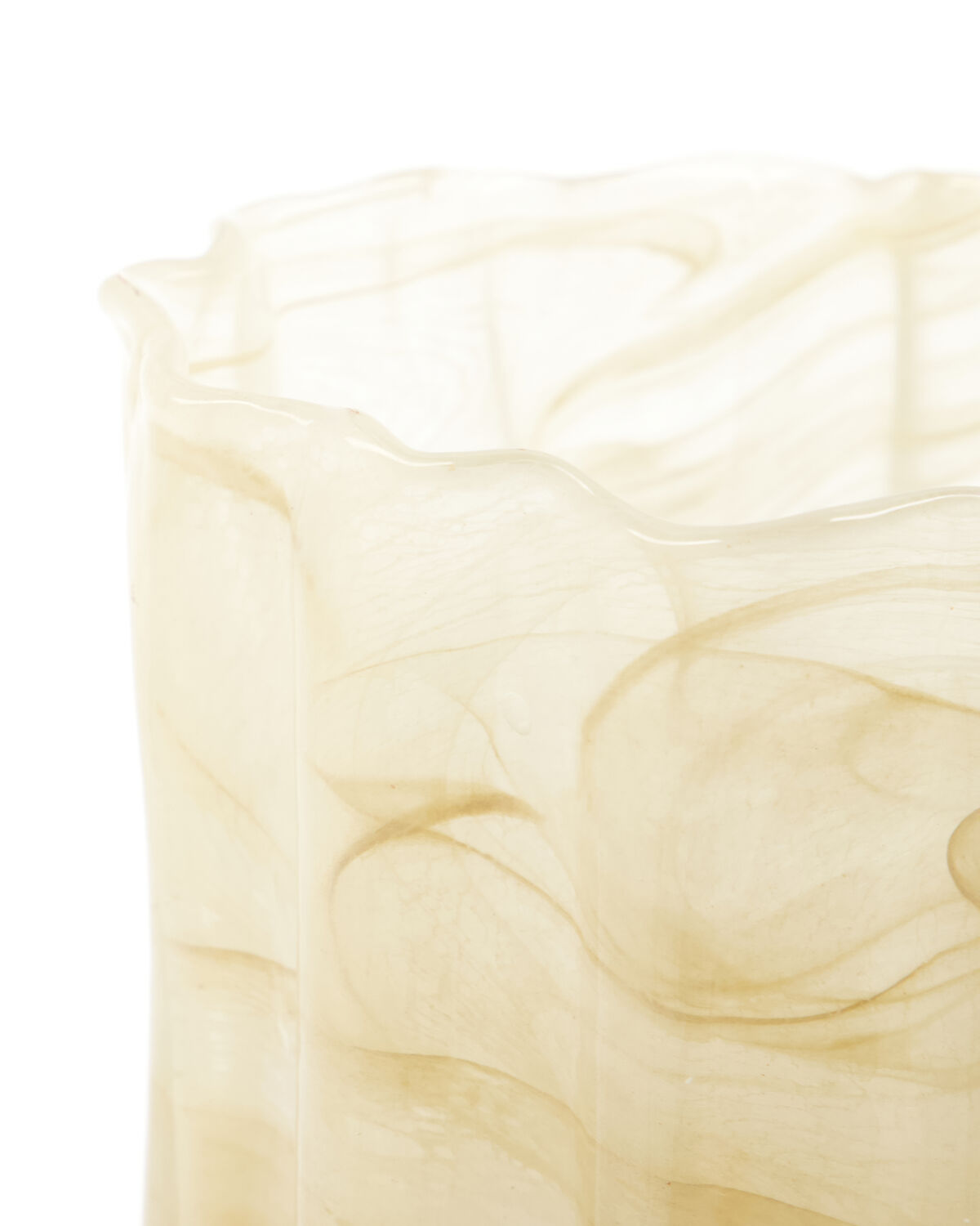 Moderner Teelichthalter HDCurl in zartem Beige, perfekt für gemütliche Abende und geschmackvolle Dekoration in Ihrem Zuhause.