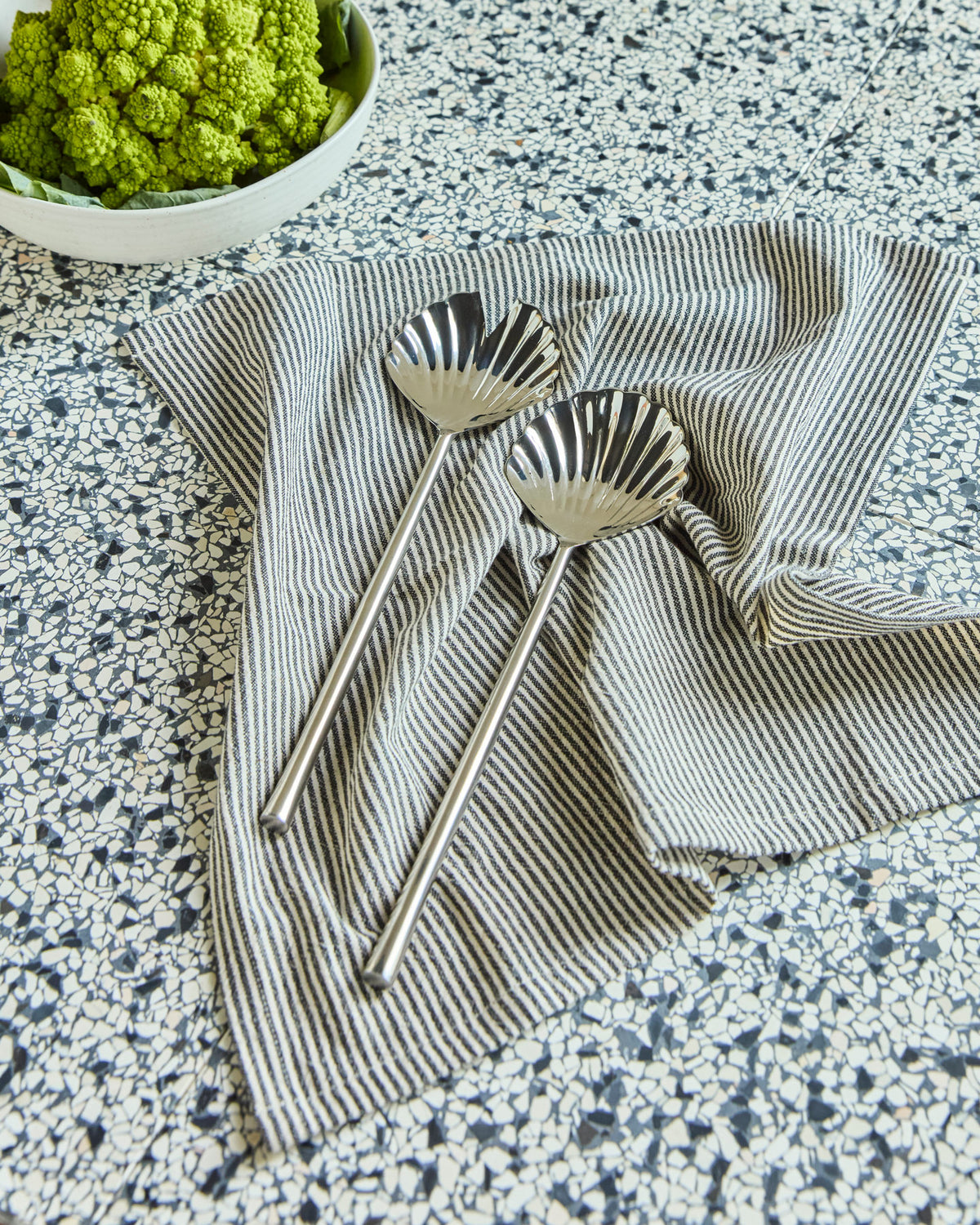 Salat-Set, HDFan, Edelstahl in Stainless steel präsentiert im Onlineshop von KAQTU Design AG. Salatzubehör ist von House Doctor