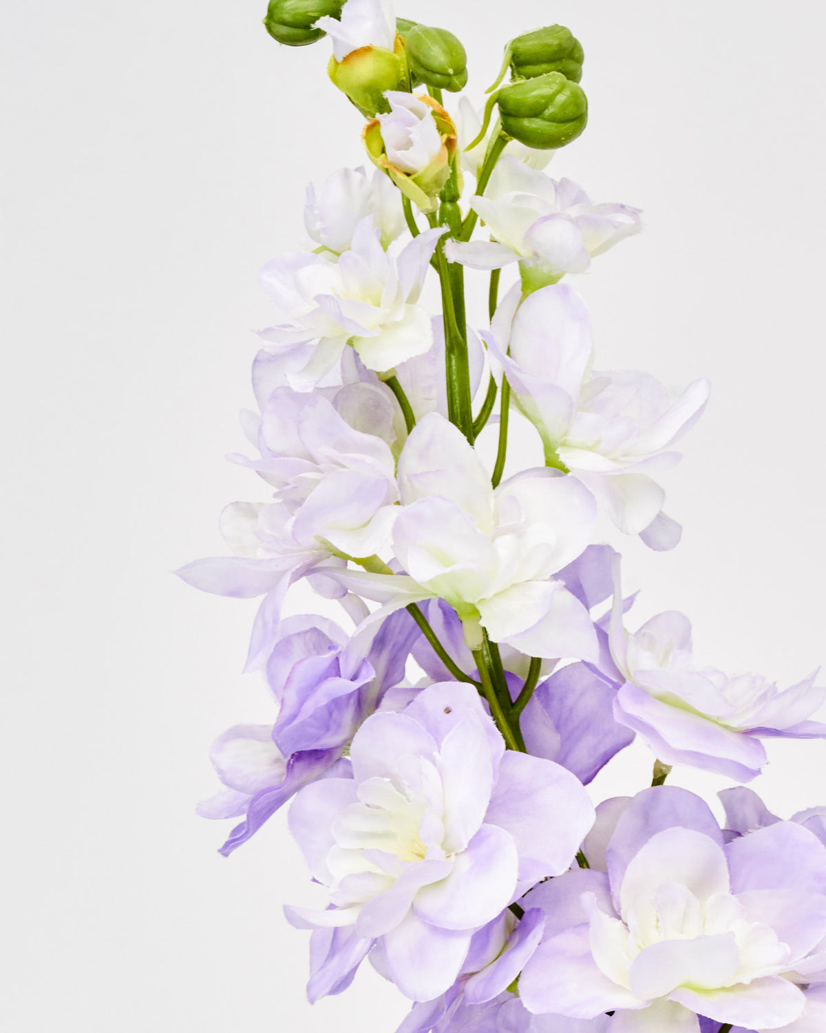 Lila Kunstblume HDDelphinium aus Polyethylen und Polyester, langer Stiel mit Blütenblättern