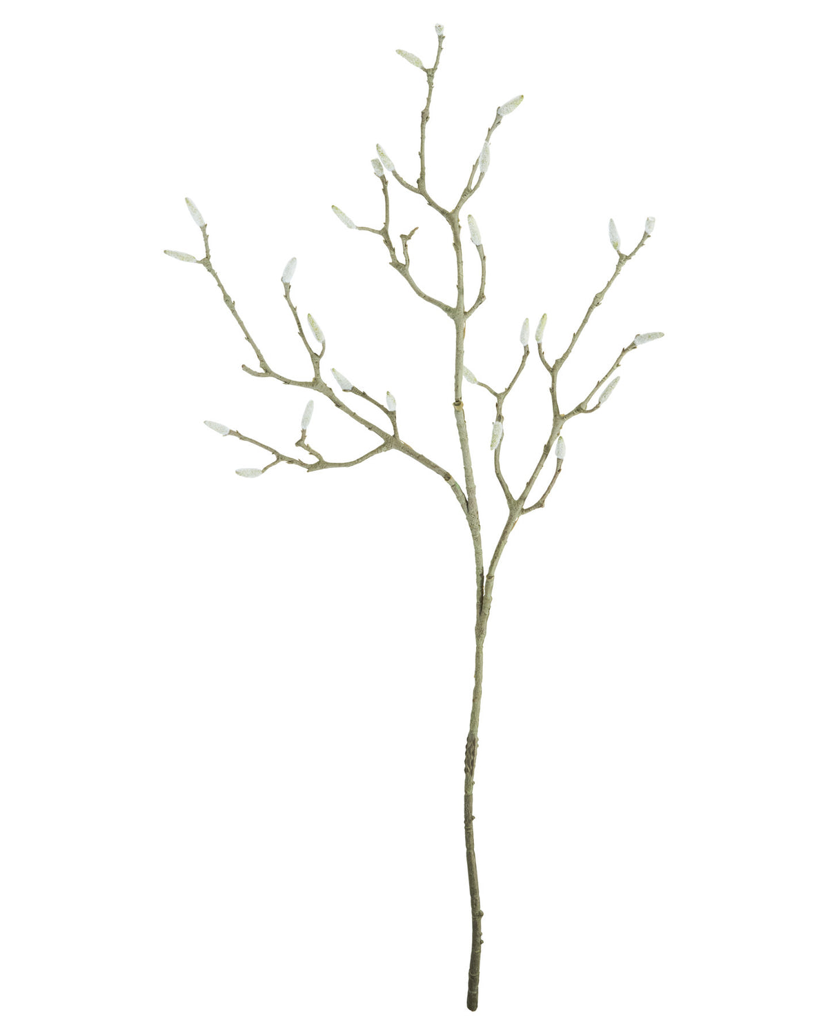 Weisser Kunstzweig HDMagnolia von House Doctor mit schlanken Stielen und weissen Blättern