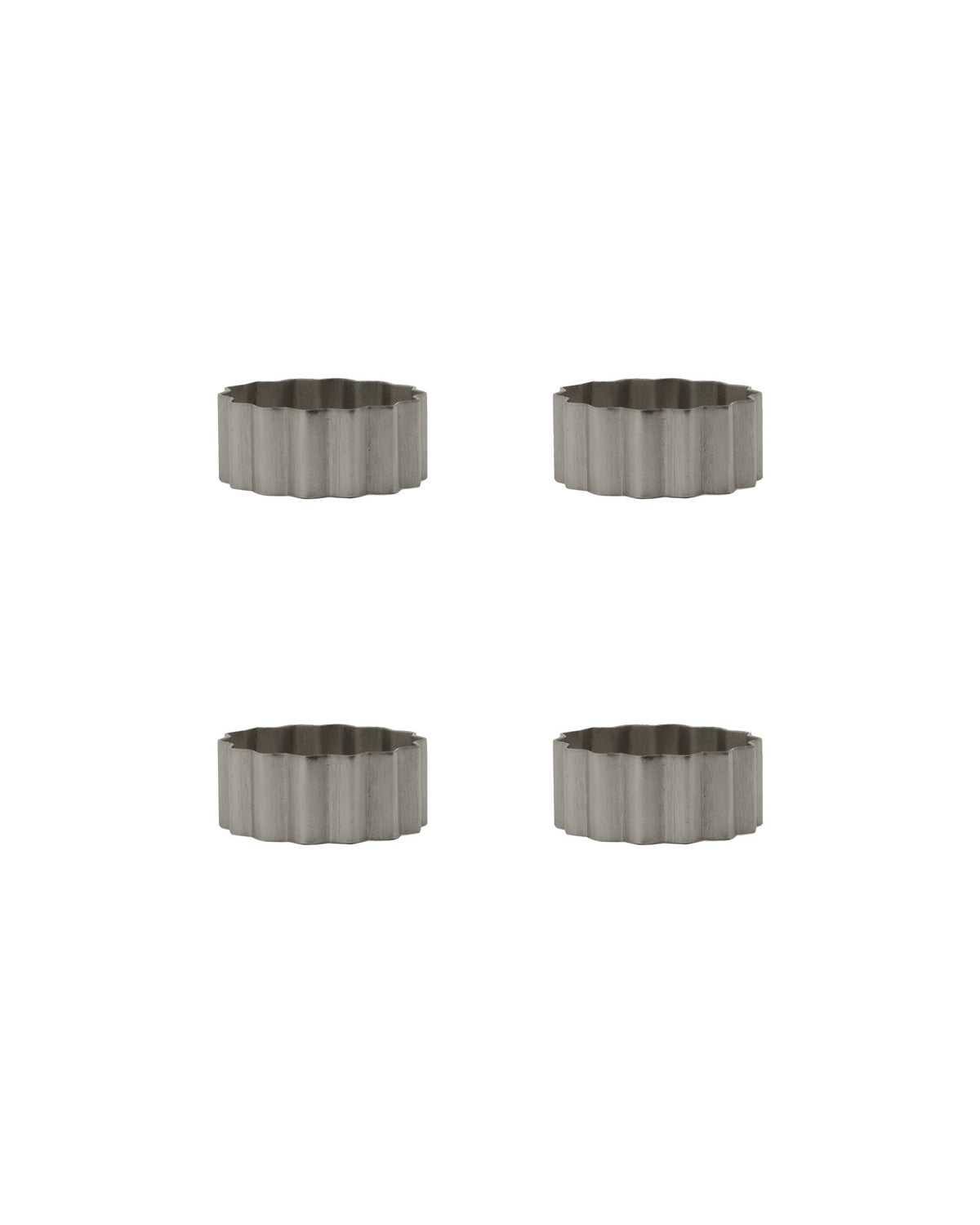 Serviettenringe, HDNello, Silber-Finish in Silberfarben präsentiert im Onlineshop von KAQTU Design AG. Serviettenhalter ist von House Doctor