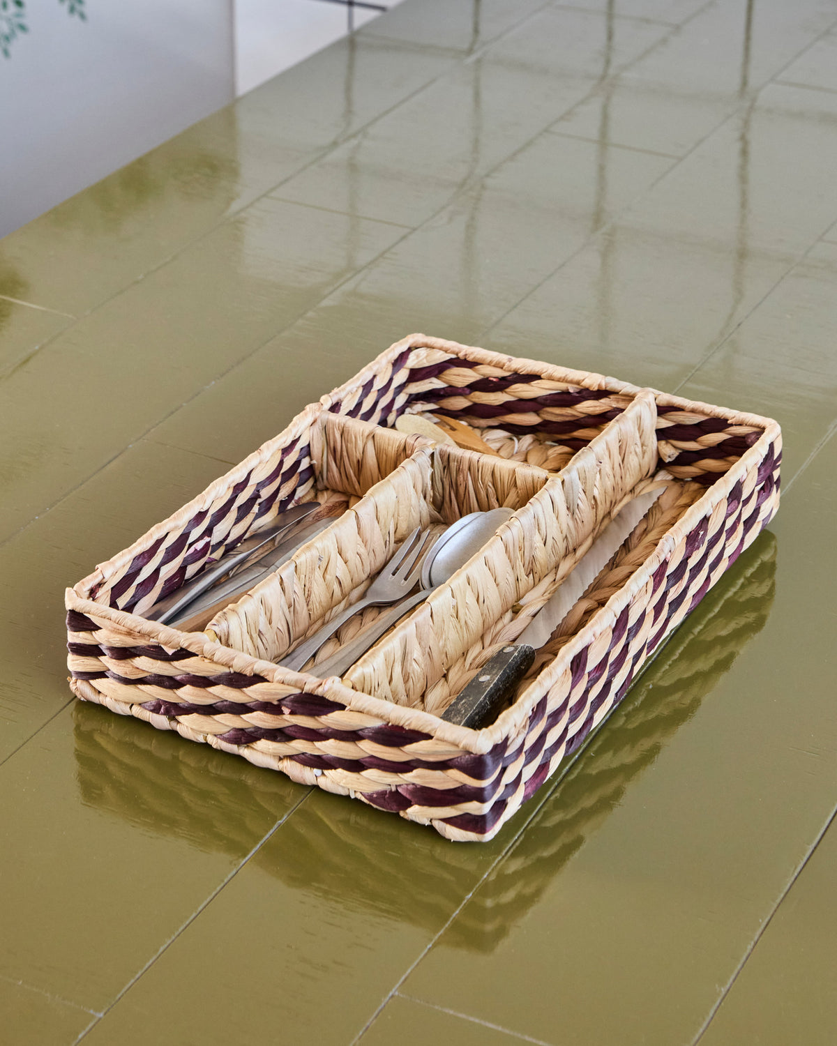 Organizer, HDOrgi, Braun, Natur in Brown präsentiert im Onlineshop von KAQTU Design AG. Besteckboxen ist von House Doctor