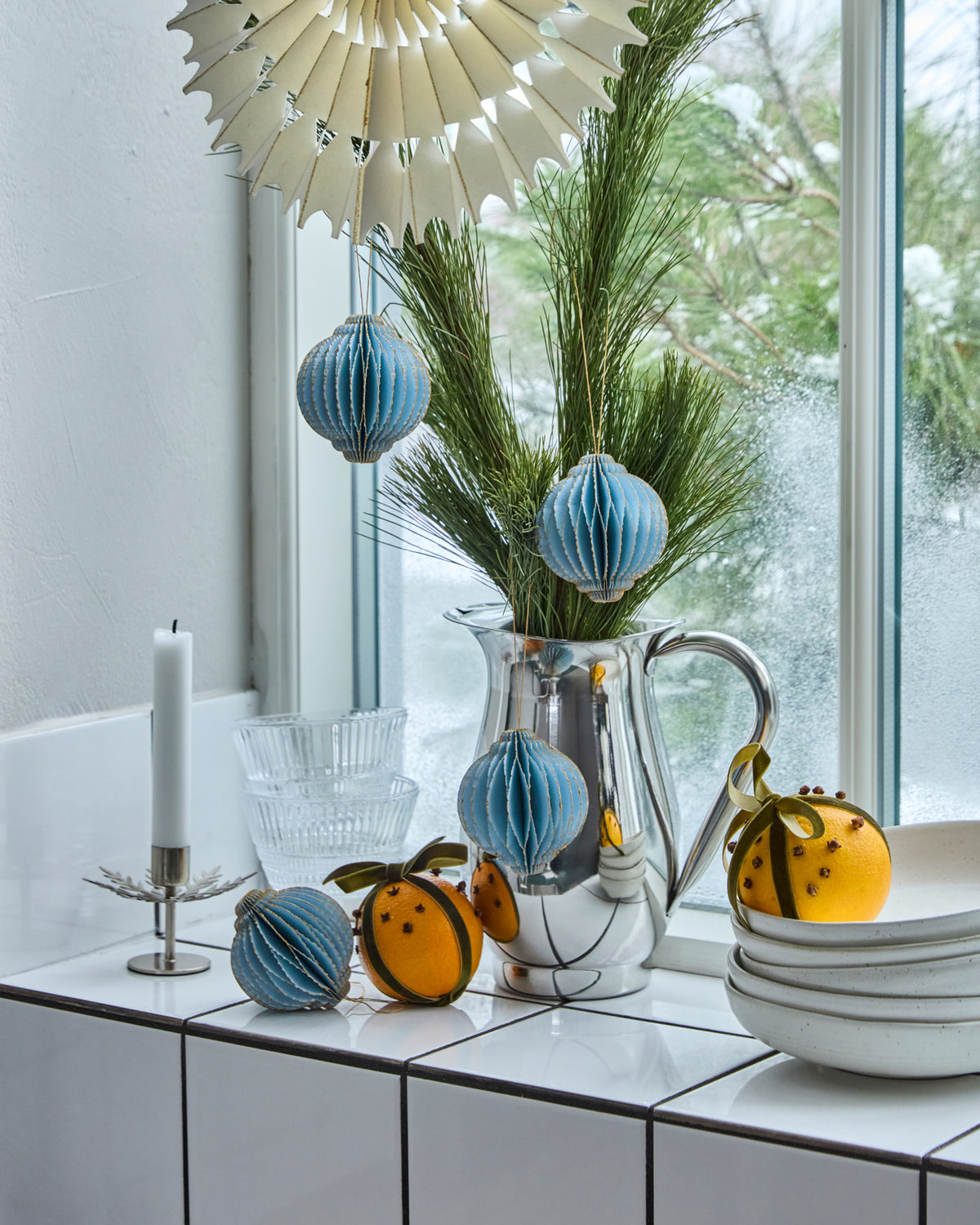Weihnachtsschmuck, HDAlsta, Hellblau in Hellblau präsentiert im Onlineshop von KAQTU Design AG. Weihnachtszubehör ist von House Doctor