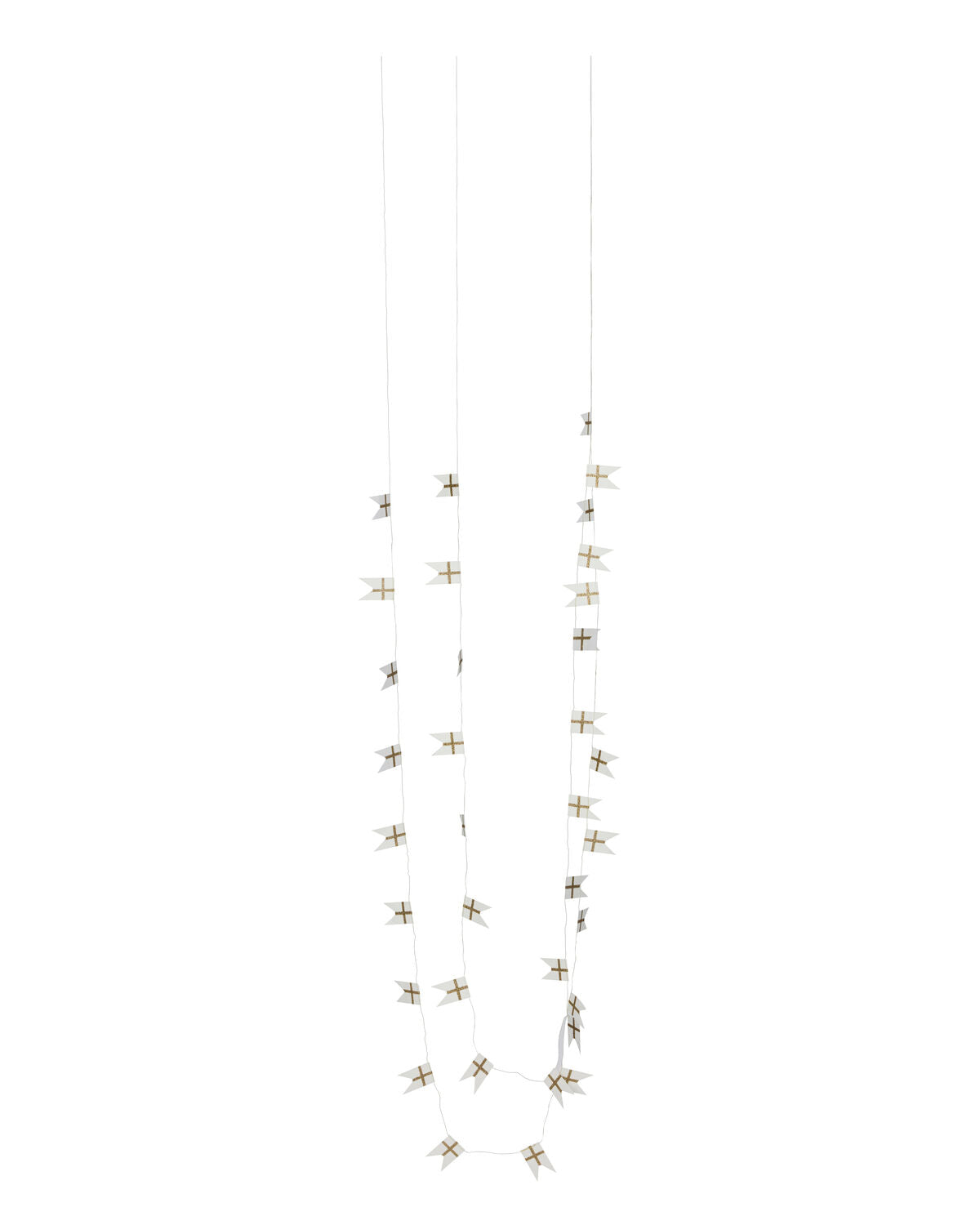 Girlande, HDFlags, Weiß, Champagner in White präsentiert im Onlineshop von KAQTU Design AG. Weihnachtszubehör ist von House Doctor