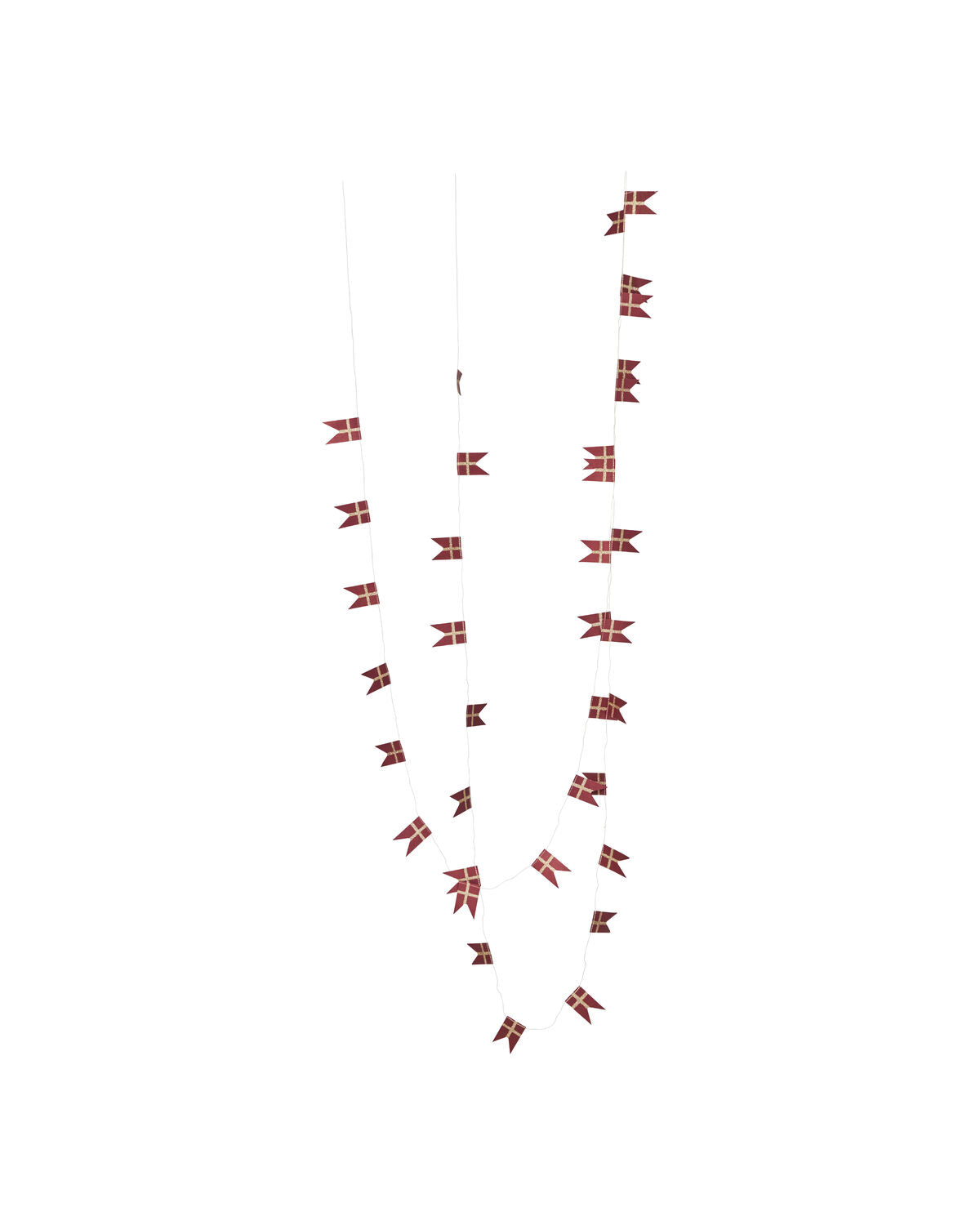 Girlande, HDFlags, Rot, Champagner in Red präsentiert im Onlineshop von KAQTU Design AG. Weihnachtszubehör ist von House Doctor
