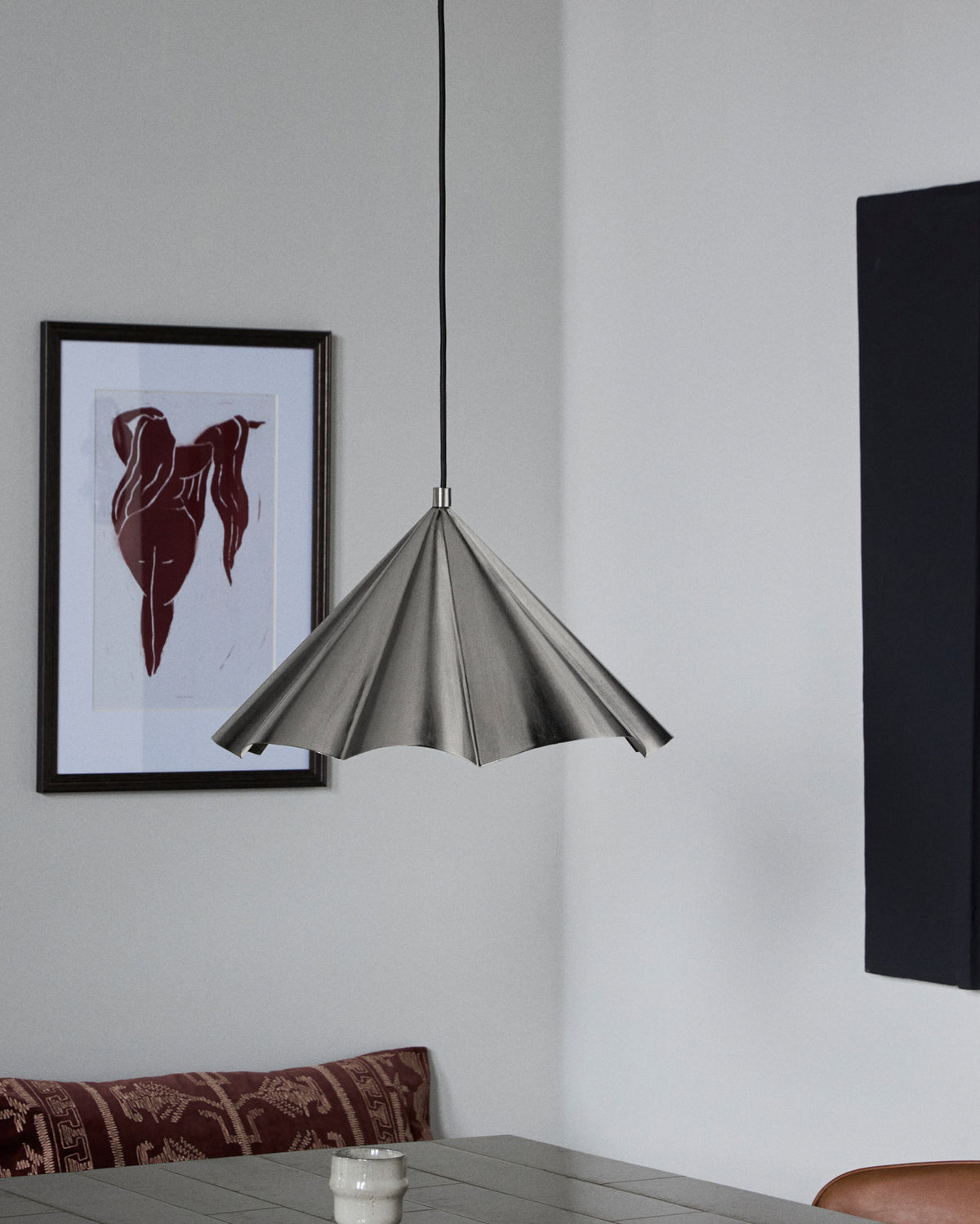 Lampe, HDFlola, Gebürstetes Silber-Finish in Brushed silver finish präsentiert im Onlineshop von KAQTU Design AG. Pendelleuchte ist von House Doctor