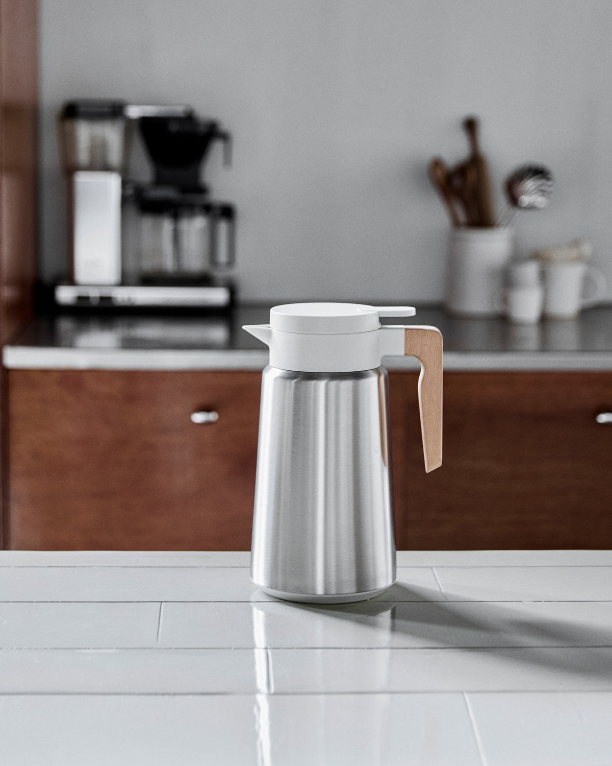 Thermoskanne, HDCole, Silber, Off-White in Silver präsentiert im Onlineshop von KAQTU Design AG. Krug ist von House Doctor