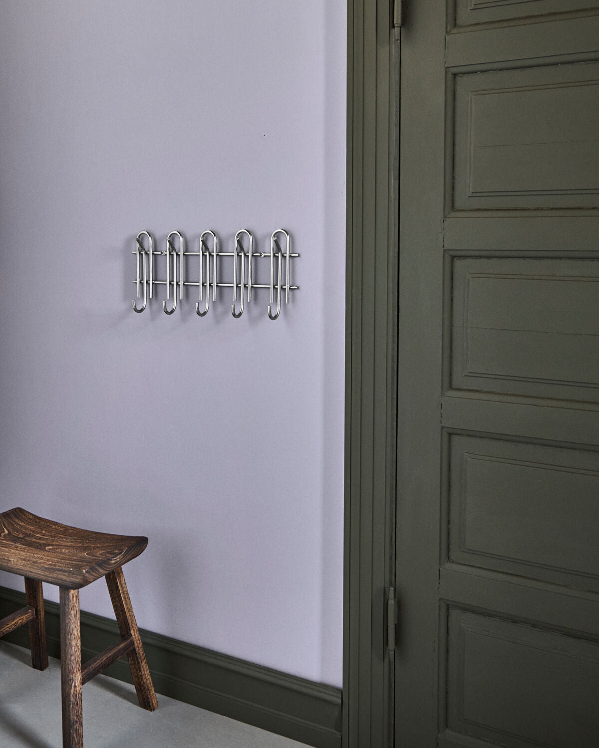 Hakenleiste, HDCleo, Silber-Finish in Silver finish präsentiert im Onlineshop von KAQTU Design AG. Kleiderhaken ist von House Doctor
