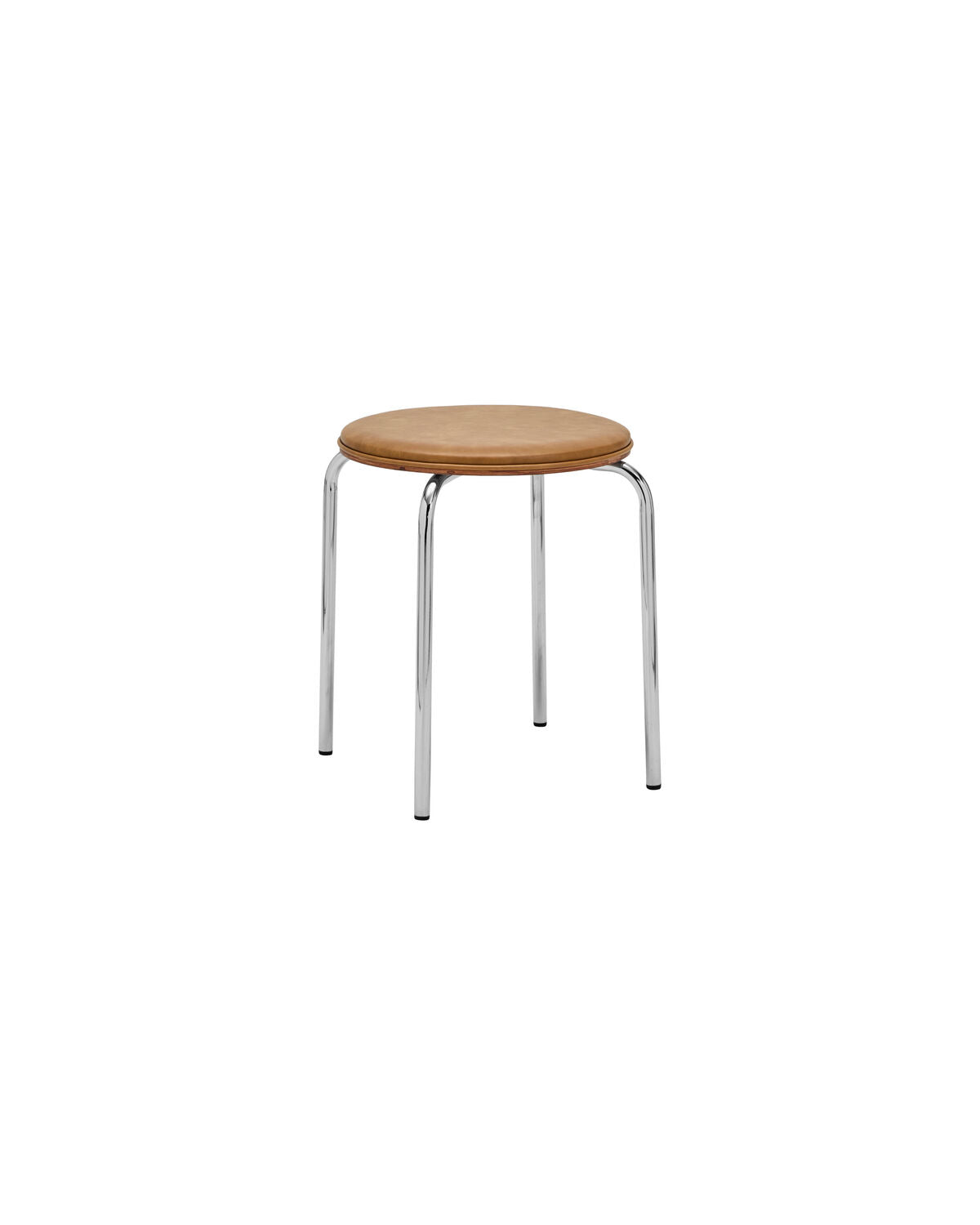 Hocker, HDComma, Kognak, Crome in Cognac präsentiert im Onlineshop von KAQTU Design AG. Hocker ist von House Doctor