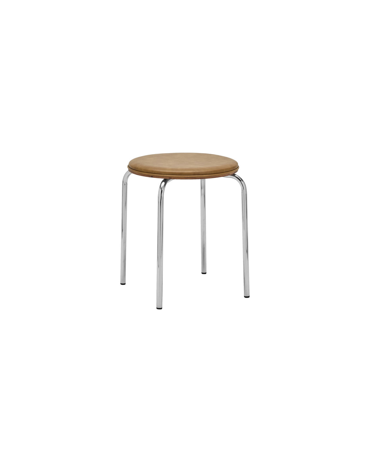 Hocker, HDComma, Kognak, Crome in Cognac präsentiert im Onlineshop von KAQTU Design AG. Hocker ist von House Doctor