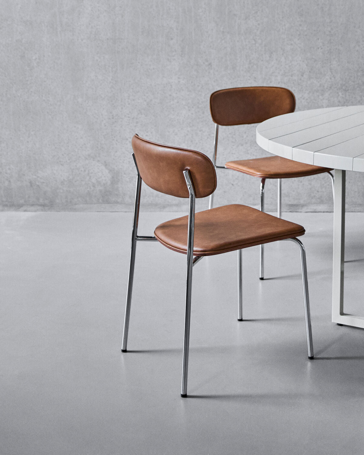 Stuhl, HDPova, Kognak, Crome in Cognac präsentiert im Onlineshop von KAQTU Design AG. Stuhl ist von House Doctor