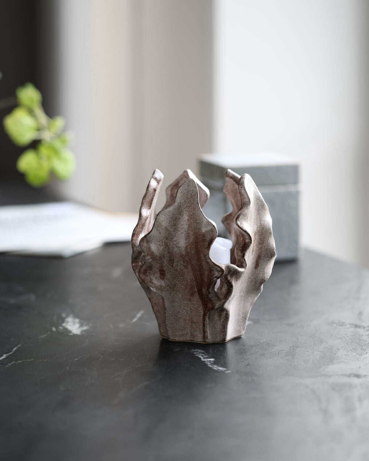 Teelichthalter, HDCamden, Beige-Karamell in Beige caramel präsentiert im Onlineshop von KAQTU Design AG. Kerzenständer ist von House Doctor