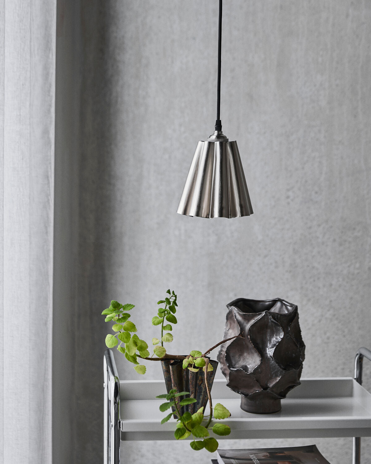 Lampenschirm, HDFlola, Gebürstetes Silber-Finish in Brushed silver finish präsentiert im Onlineshop von KAQTU Design AG. Lampenschirm ist von House Doctor