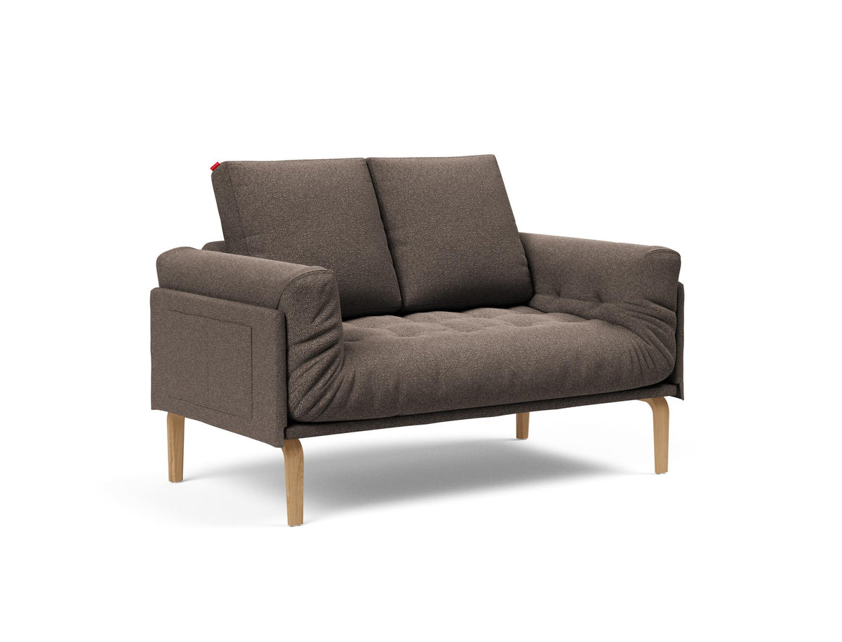 Rollo Bow Klappsofa 80 mit Gestellbezug Classic in 530 Bouclé Taupe präsentiert im Onlineshop von KAQTU Design AG. Bettsofa ist von Innovation Living