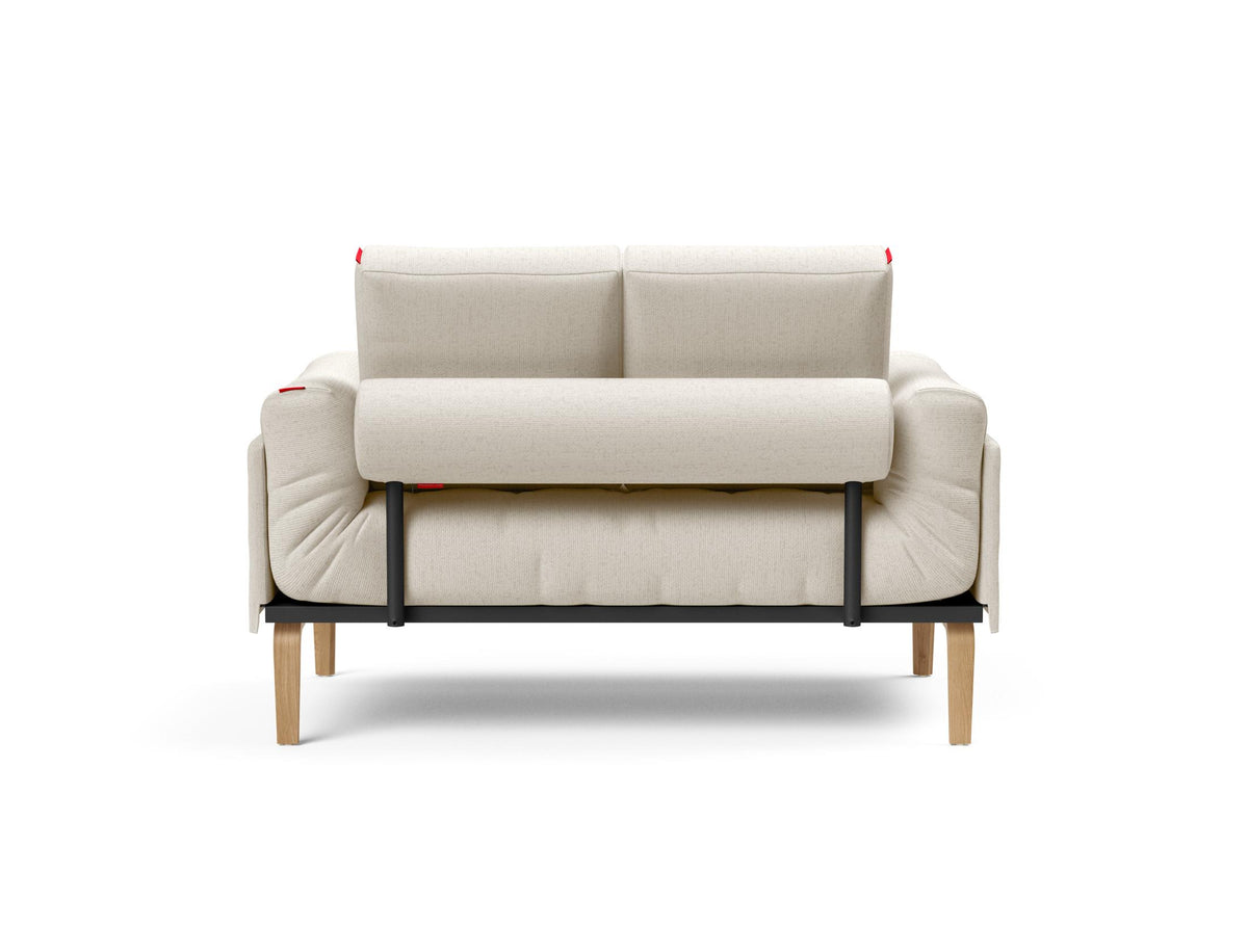 Rollo Bow Klappsofa 80 mit Gestellbezug Classic in 531 Bouclé Off White präsentiert im Onlineshop von KAQTU Design AG. Bettsofa ist von Innovation Living