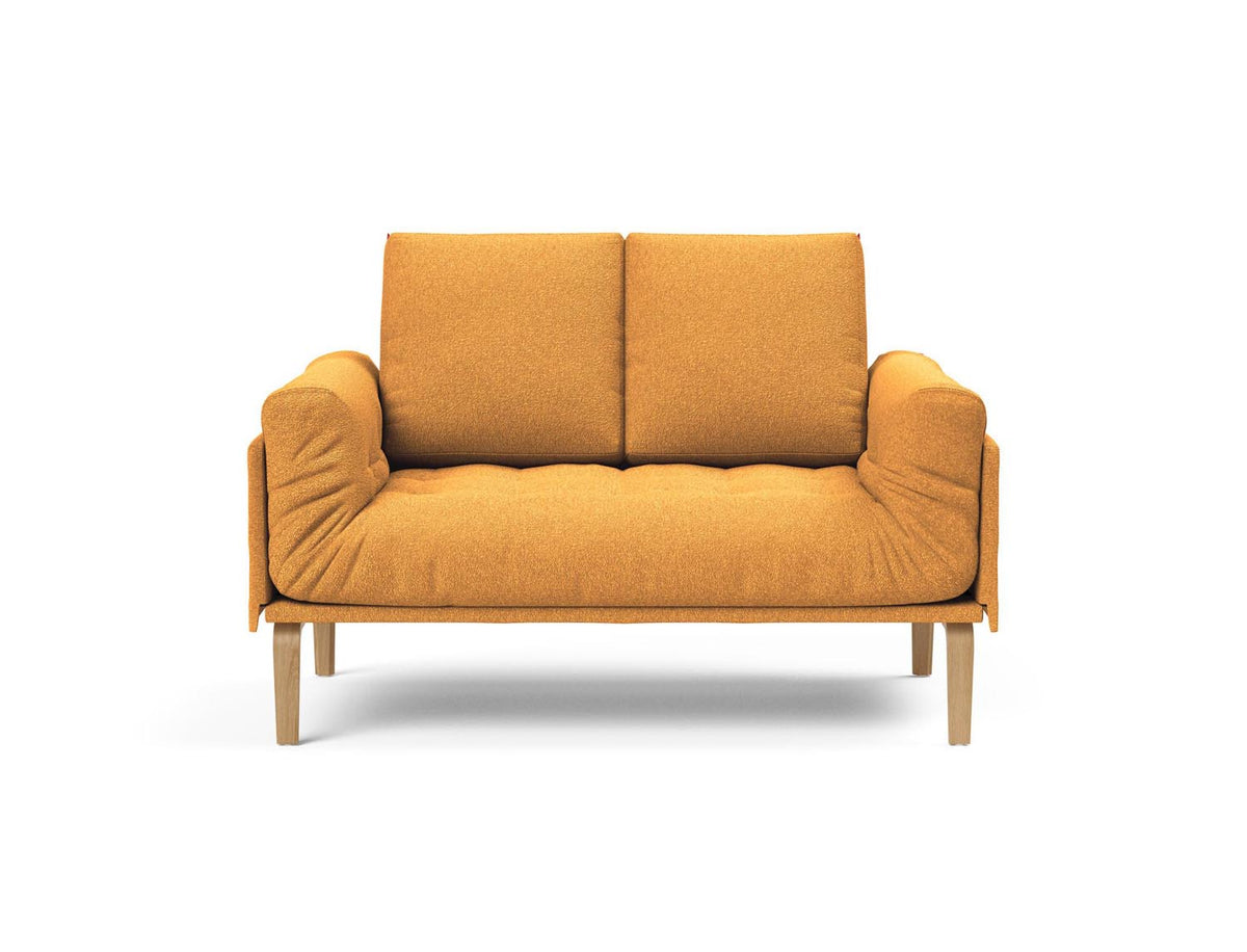 Rollo Bow Klappsofa 80 mit Gestellbezug Classic in 536 Bouclé Ochre präsentiert im Onlineshop von KAQTU Design AG. Bettsofa ist von Innovation Living