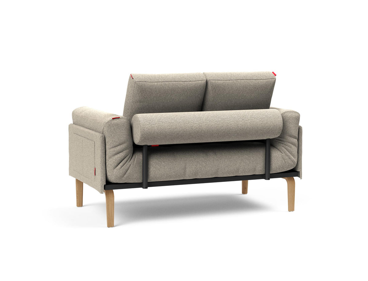 Rollo Bow Klappsofa 80 mit Gestellbezug Classic in 539 Bouclé Beige präsentiert im Onlineshop von KAQTU Design AG. Bettsofa ist von Innovation Living
