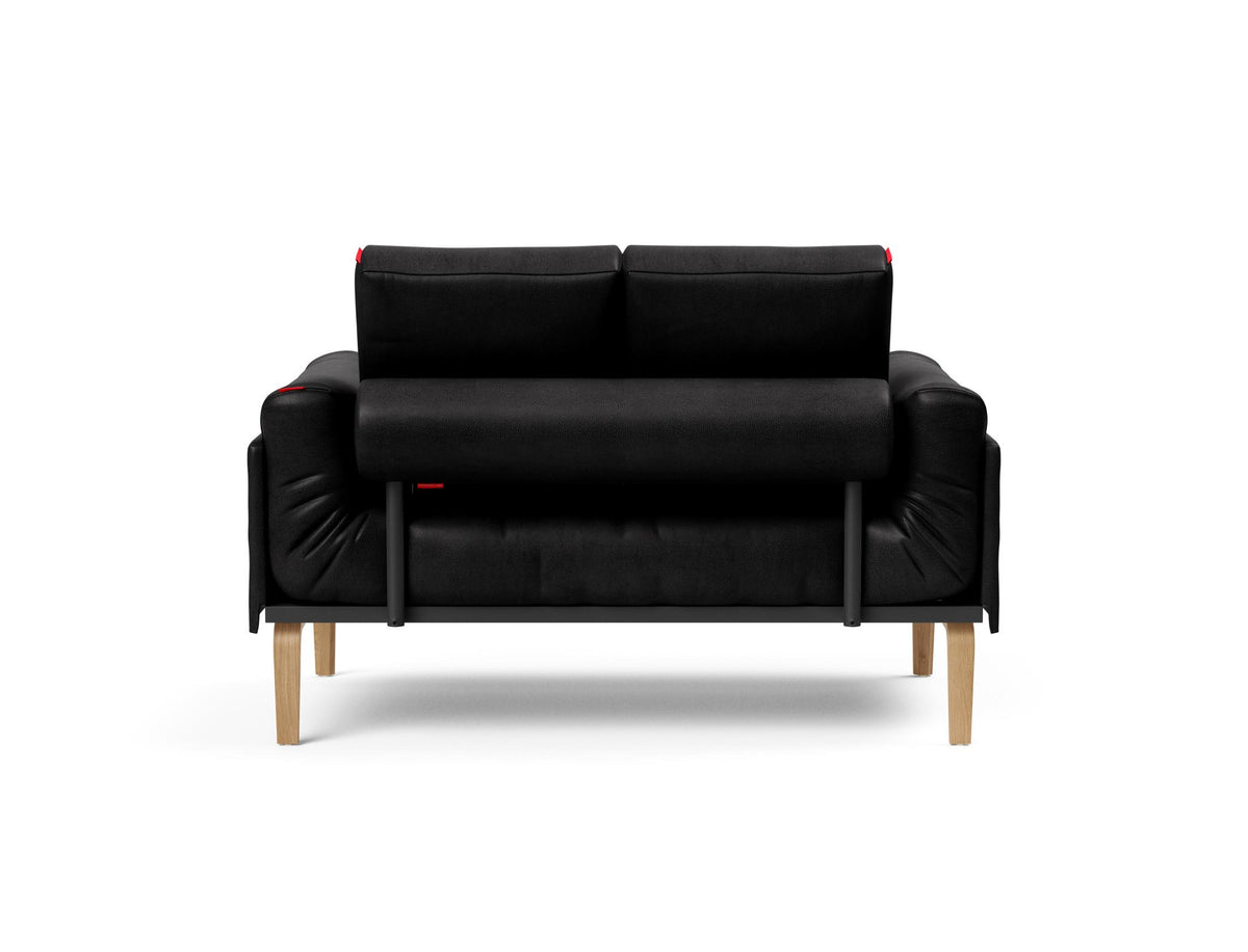 Rollo Bow Klappsofa 80 mit Gestellbezug Classic in 550 Faunal Black präsentiert im Onlineshop von KAQTU Design AG. Bettsofa ist von Innovation Living