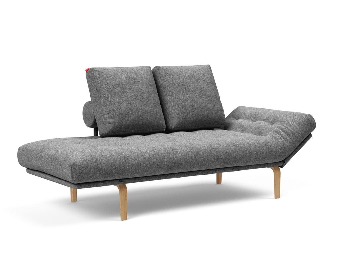 Rollo Bow Klappsofa 80 mit Gestellbezug Classic in 563 Twist Charcoal präsentiert im Onlineshop von KAQTU Design AG. Bettsofa ist von Innovation Living