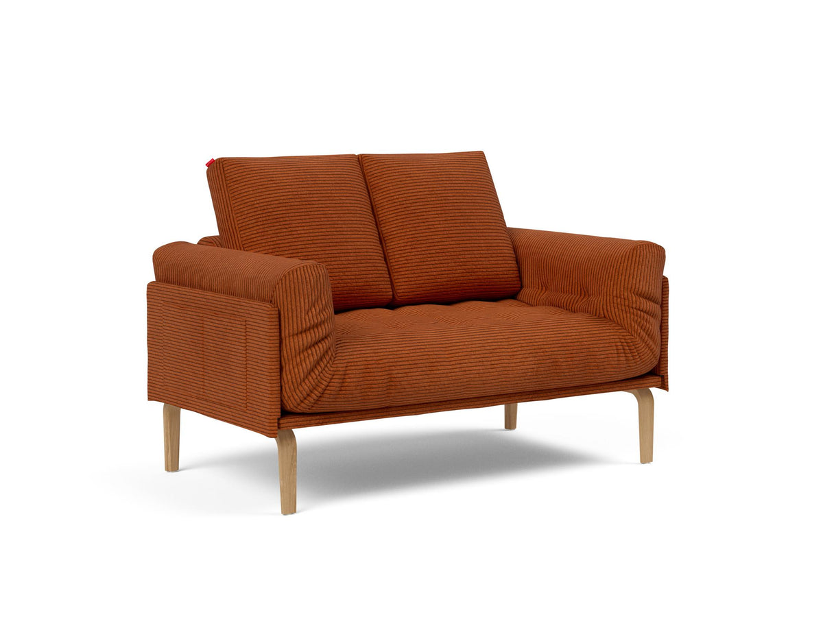 Rollo Bow Klappsofa 80 mit Gestellbezug Classic in 595 Corduroy Burnt Orange präsentiert im Onlineshop von KAQTU Design AG. Bettsofa ist von Innovation Living