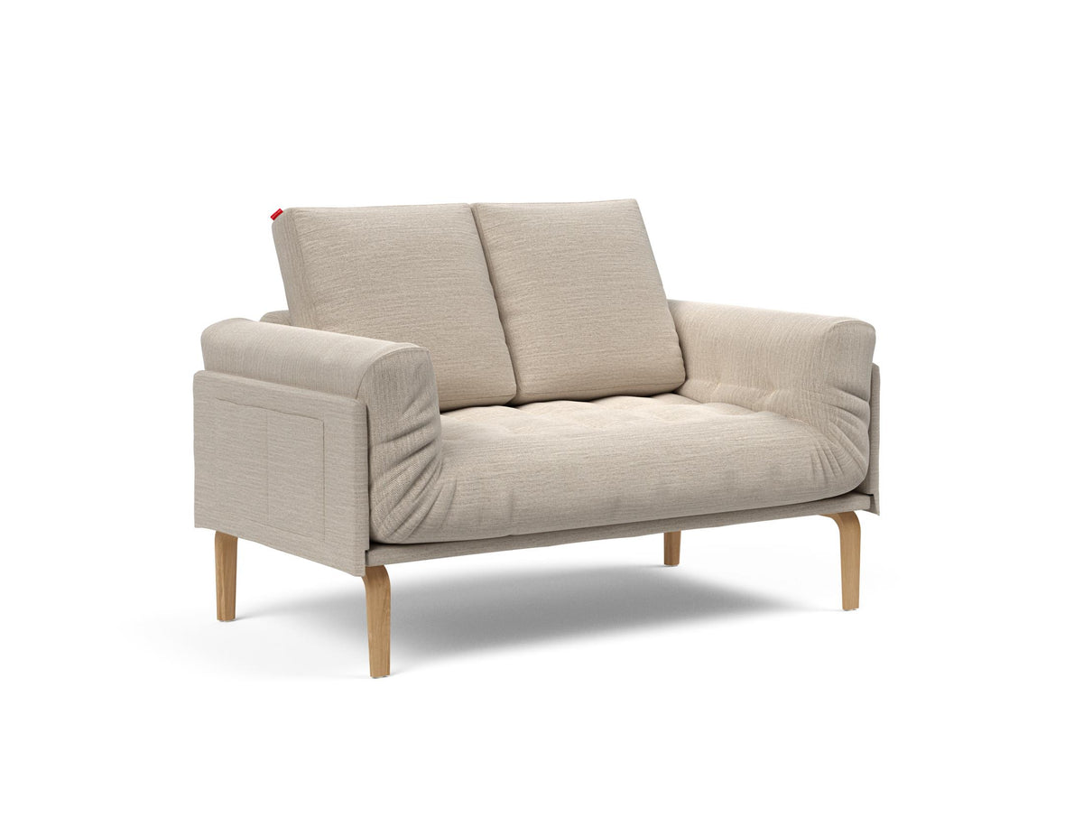 Rollo Bow Klappsofa 80 mit Gestellbezug Classic in 612 Blida Sand Grey präsentiert im Onlineshop von KAQTU Design AG. Bettsofa ist von Innovation Living