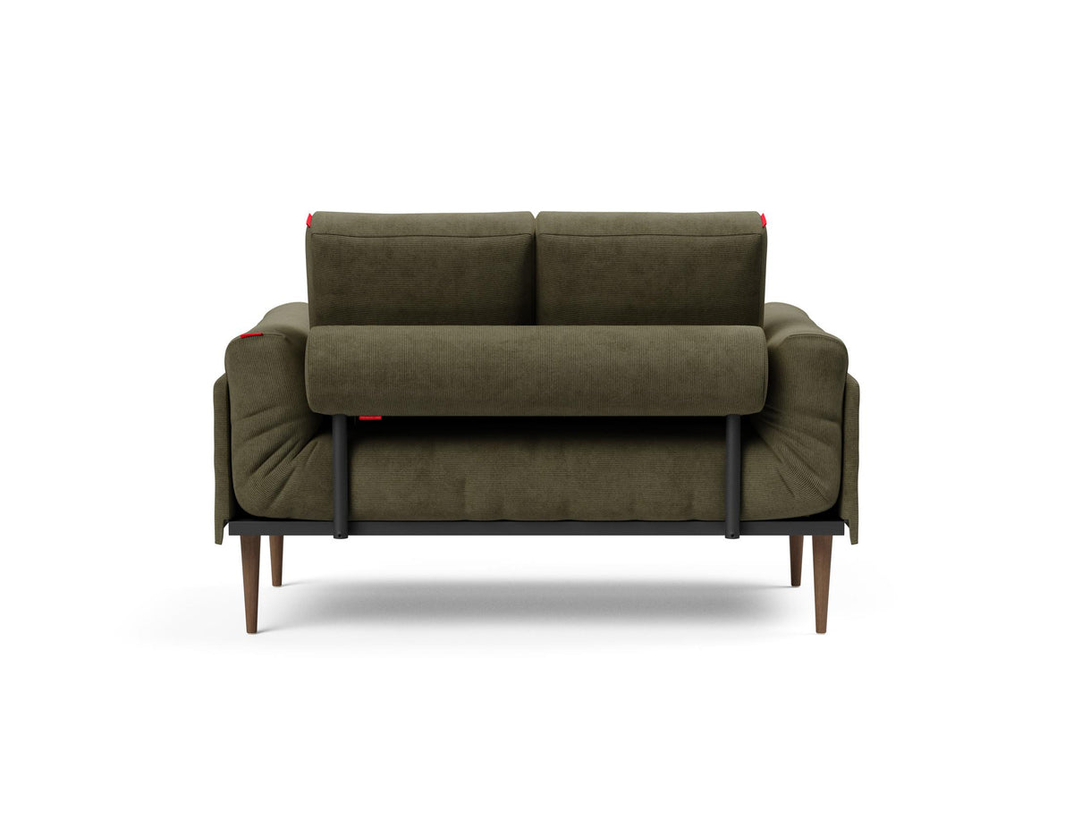 Rollo Styletto Klappsofa 80 mit Cover und Gestellbezug Classic in 316 Cordufine Pine Green präsentiert im Onlineshop von KAQTU Design AG. Bettsofa ist von Innovation Living
