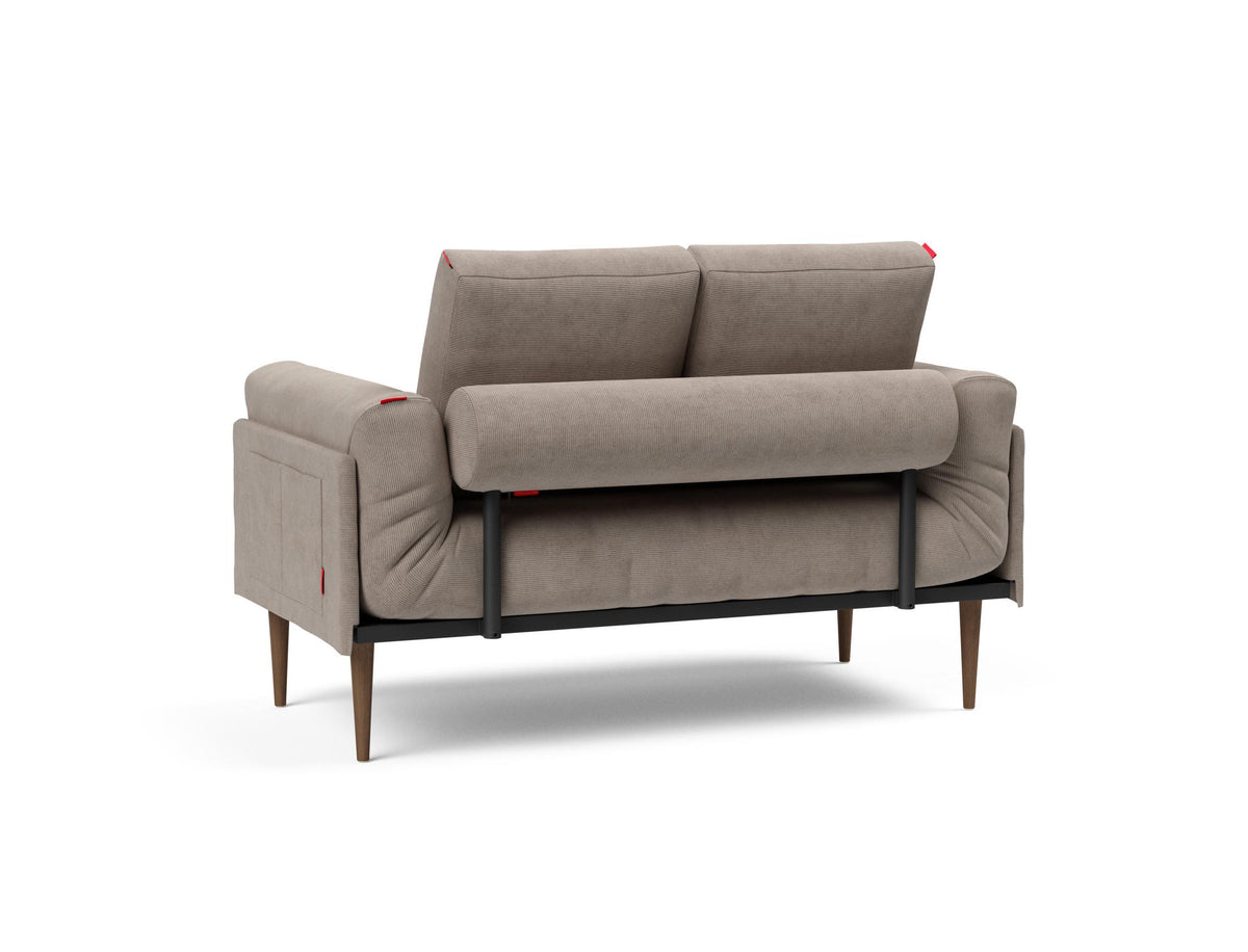 Rollo Styletto Klappsofa 80 mit Cover und Gestellbezug Classic in 318 Cordufine Beige präsentiert im Onlineshop von KAQTU Design AG. Bettsofa ist von Innovation Living