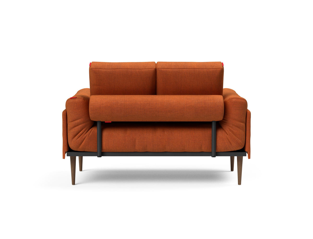 Rollo Styletto Klappsofa 80 mit Cover und Gestellbezug Classic in 412 Esina Rust Orange präsentiert im Onlineshop von KAQTU Design AG. Bettsofa ist von Innovation Living