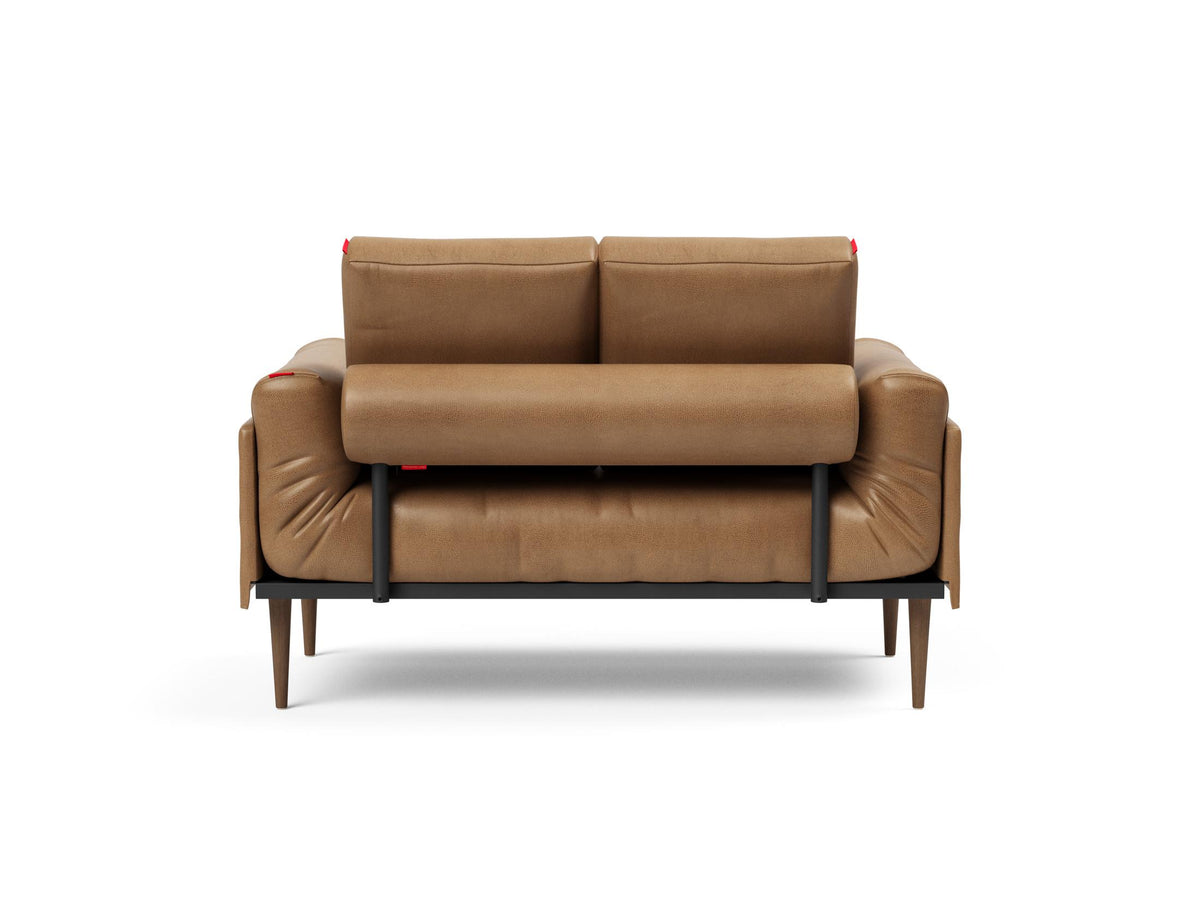 Rollo Styletto Klappsofa 80 mit Cover und Gestellbezug Classic in 551 Faunal Brown präsentiert im Onlineshop von KAQTU Design AG. Bettsofa ist von Innovation Living