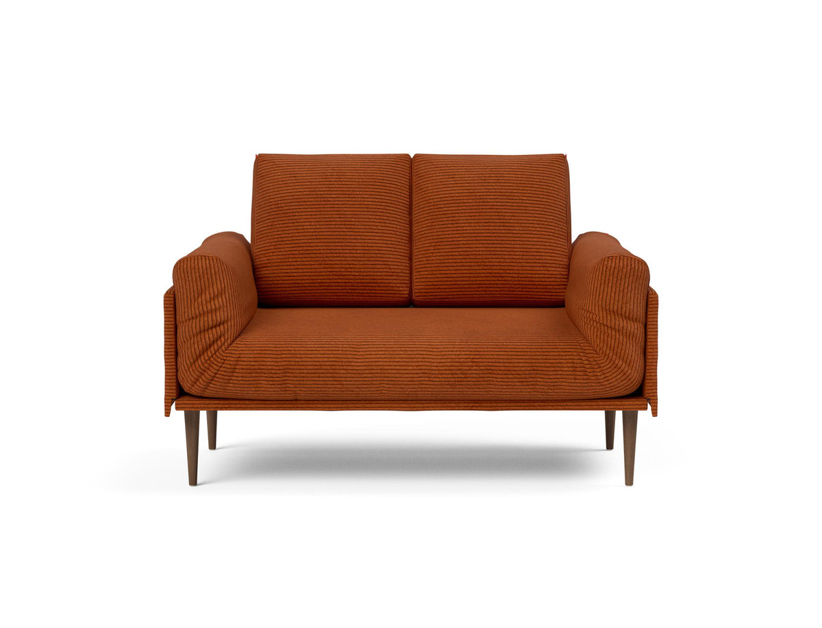 Rollo Styletto Klappsofa 80 mit Cover und Gestellbezug Classic in 595 Corduroy Burnt Orange präsentiert im Onlineshop von KAQTU Design AG. Bettsofa ist von Innovation Living