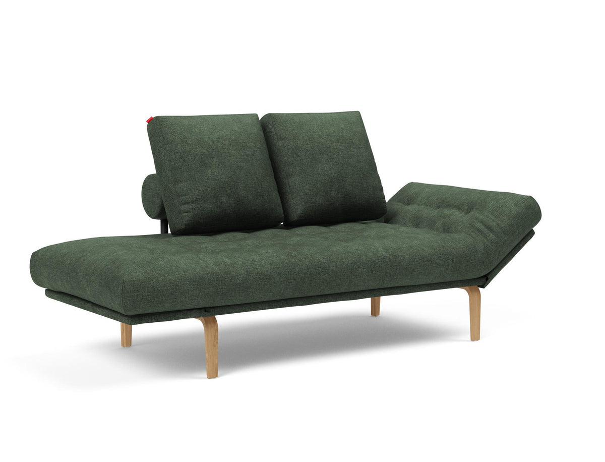 Rollo Bow Klappsofa 80 mit Gestellbezug Spring in 281 Avella Pine Green präsentiert im Onlineshop von KAQTU Design AG. Bettsofa ist von Innovation Living