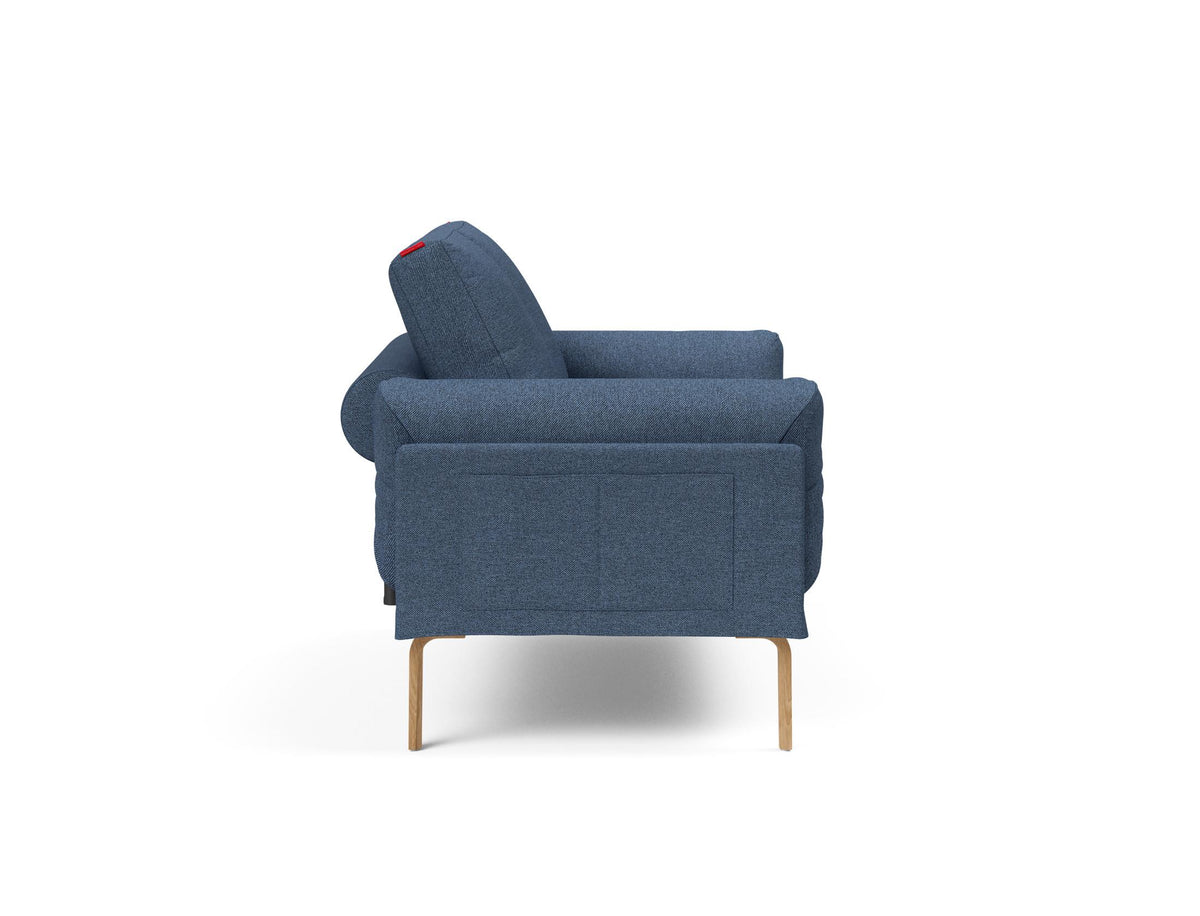Rollo Bow Klappsofa 80 mit Gestellbezug Spring in 302 Weda Blue präsentiert im Onlineshop von KAQTU Design AG. Bettsofa ist von Innovation Living